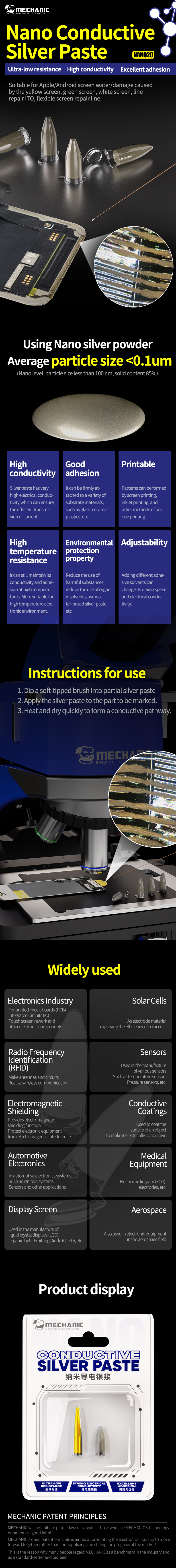 Mechanic Nano 20 Conductive Silver Paste