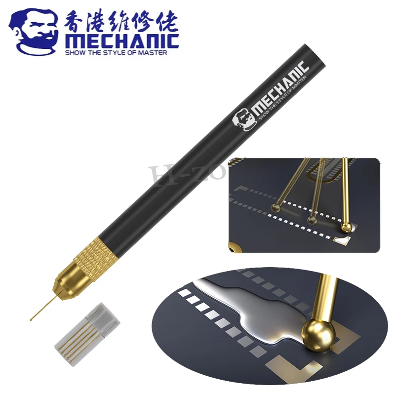  Mechanic SW-5S FPC Connector Gold Plated Tin Dragging Needle Set with 5Pcs Bars