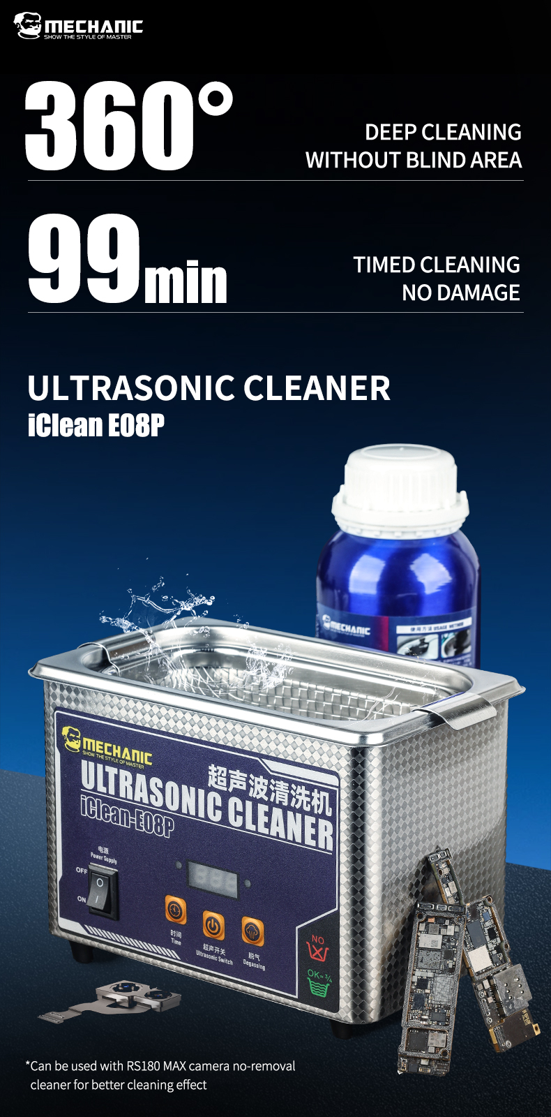Mechanic IClean Ultrasonic Cleaner