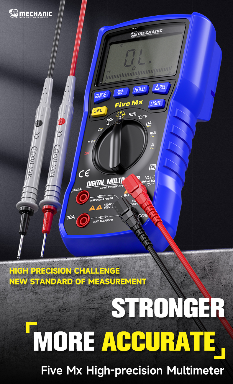 Mechanic Five Mx Digital Multimeter Accurate Tester