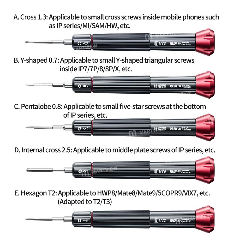 YCS Multi-Model 2D Torque Screwdriver for Mobile Phone Maintenance