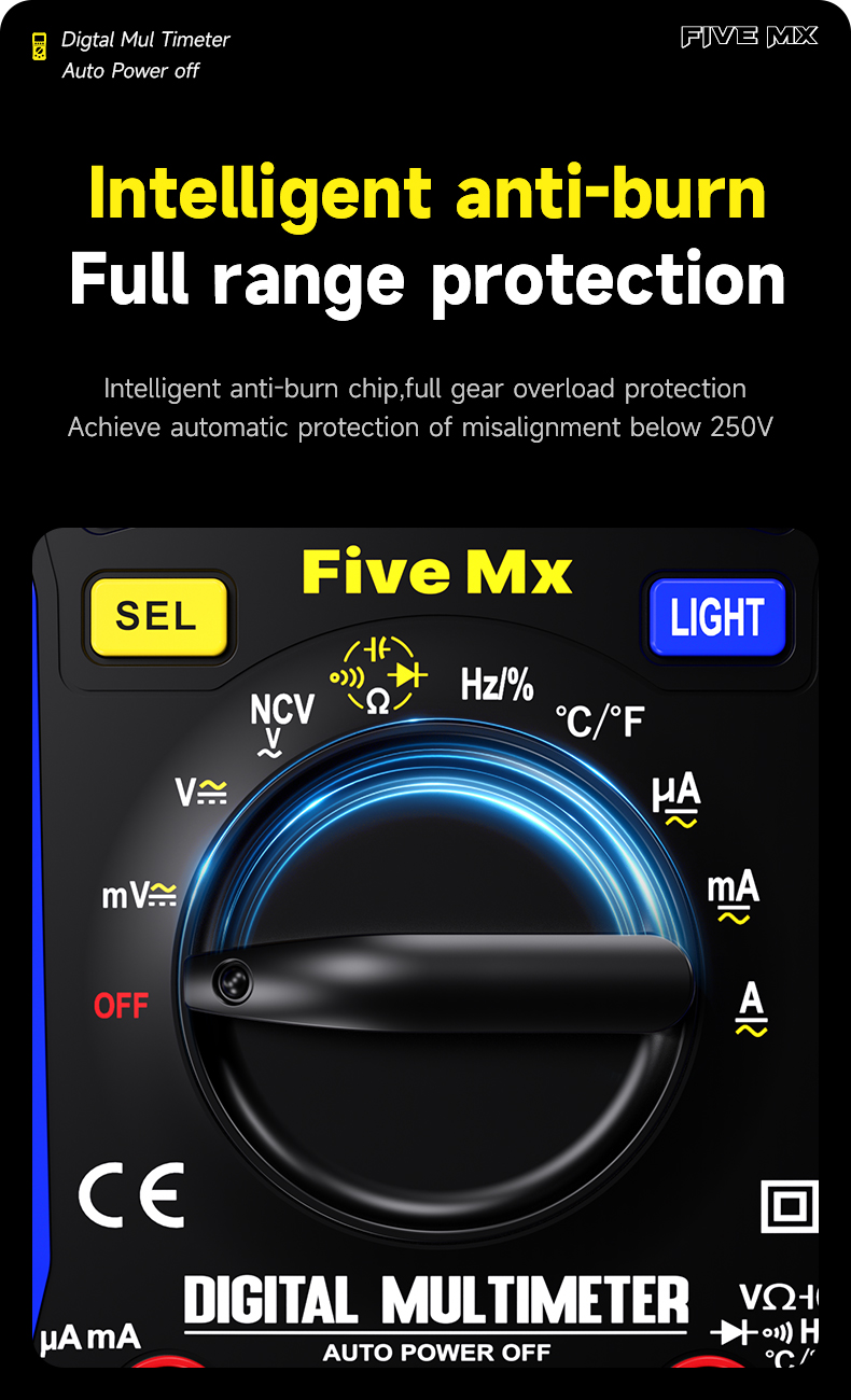 Mechanic Five Mx Digital Multimeter Accurate Tester
