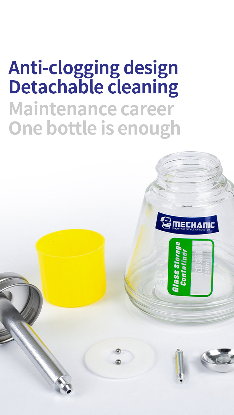 MECHANIC SD150A/B Press Glass Storage Bottle Solution Dispenser Anti-Static Anti-Corrosion