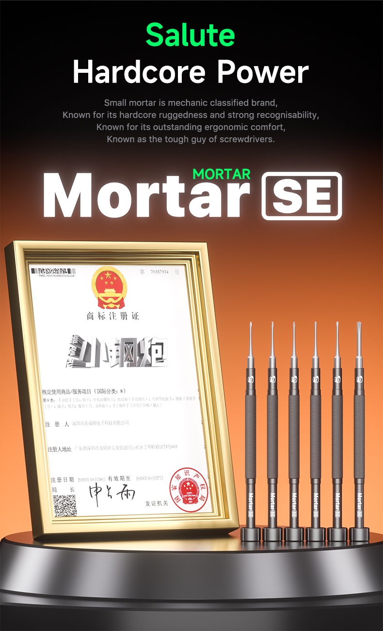 Mechanic Mortar SE Mini High Toughness Non-slip Magnetic S2 Steel 2D Screwdriver