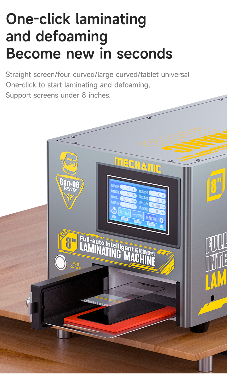 The Mechanic Gan-08 Fenix 4-in-1 laminating and defoaming integrated machine