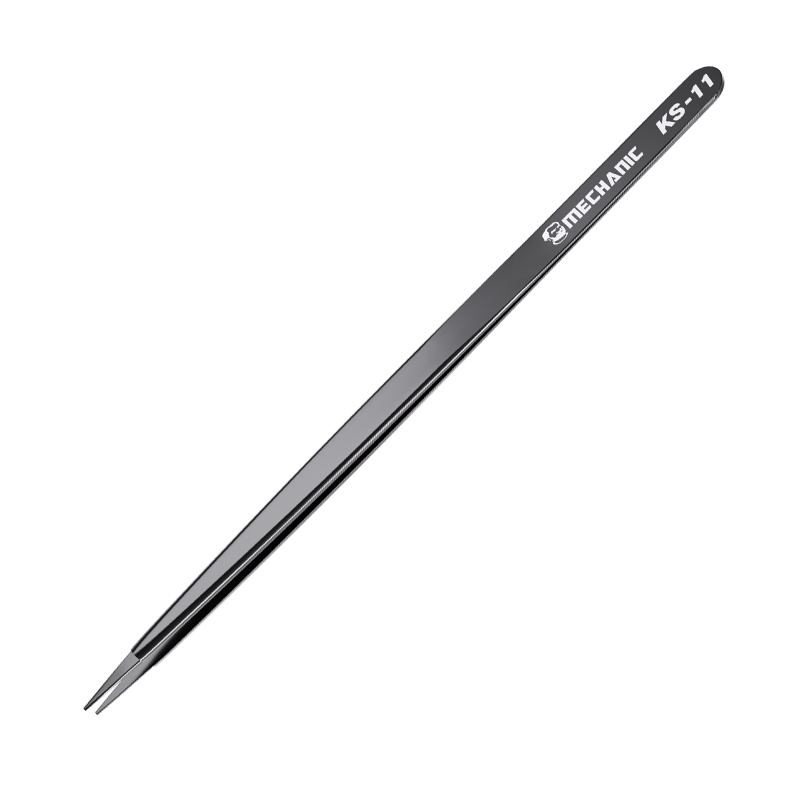  Mechanic KS-11 Hand Polished Anti-static Precision Jump Wire Tweezer for Mobile Phone Repair