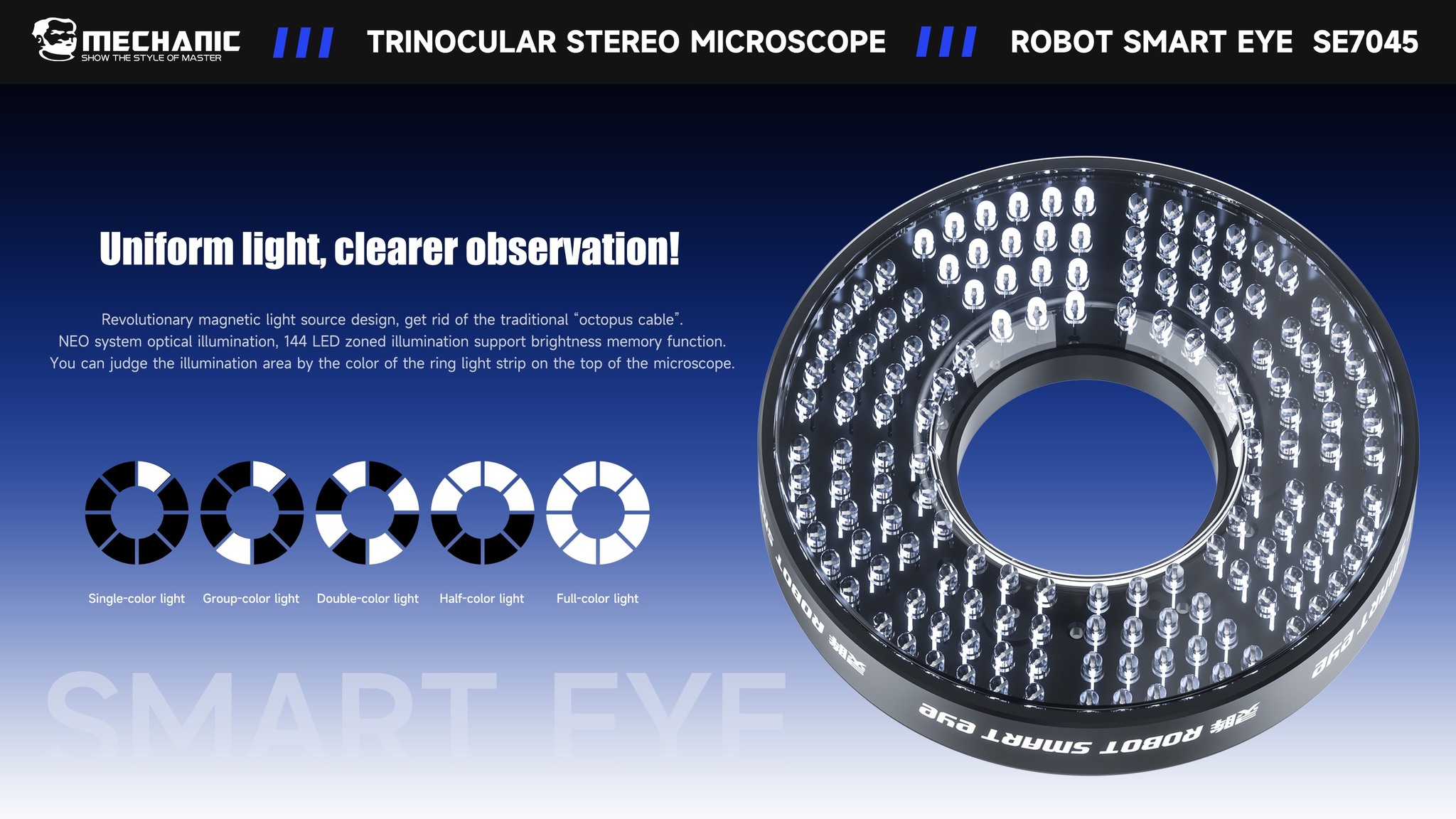 Mechanic Smart Eye Advance Trinocular Microscope