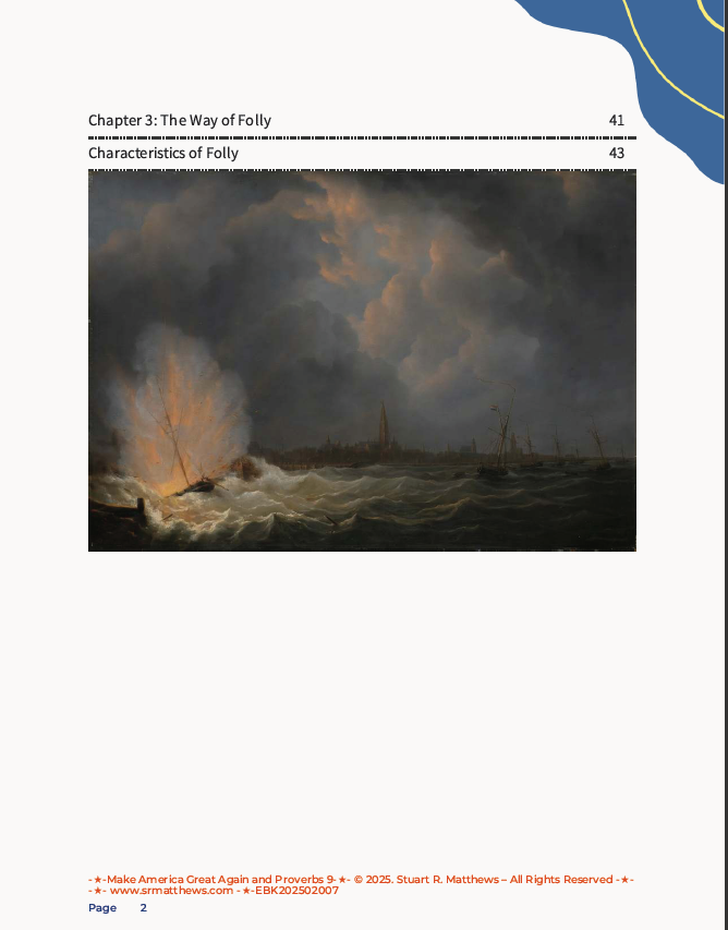 Make America Great Again and Proverbs 9