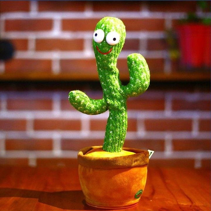 Dancing Cactus Talking Plush Toy with Singing & Recording Function Rechargeable 