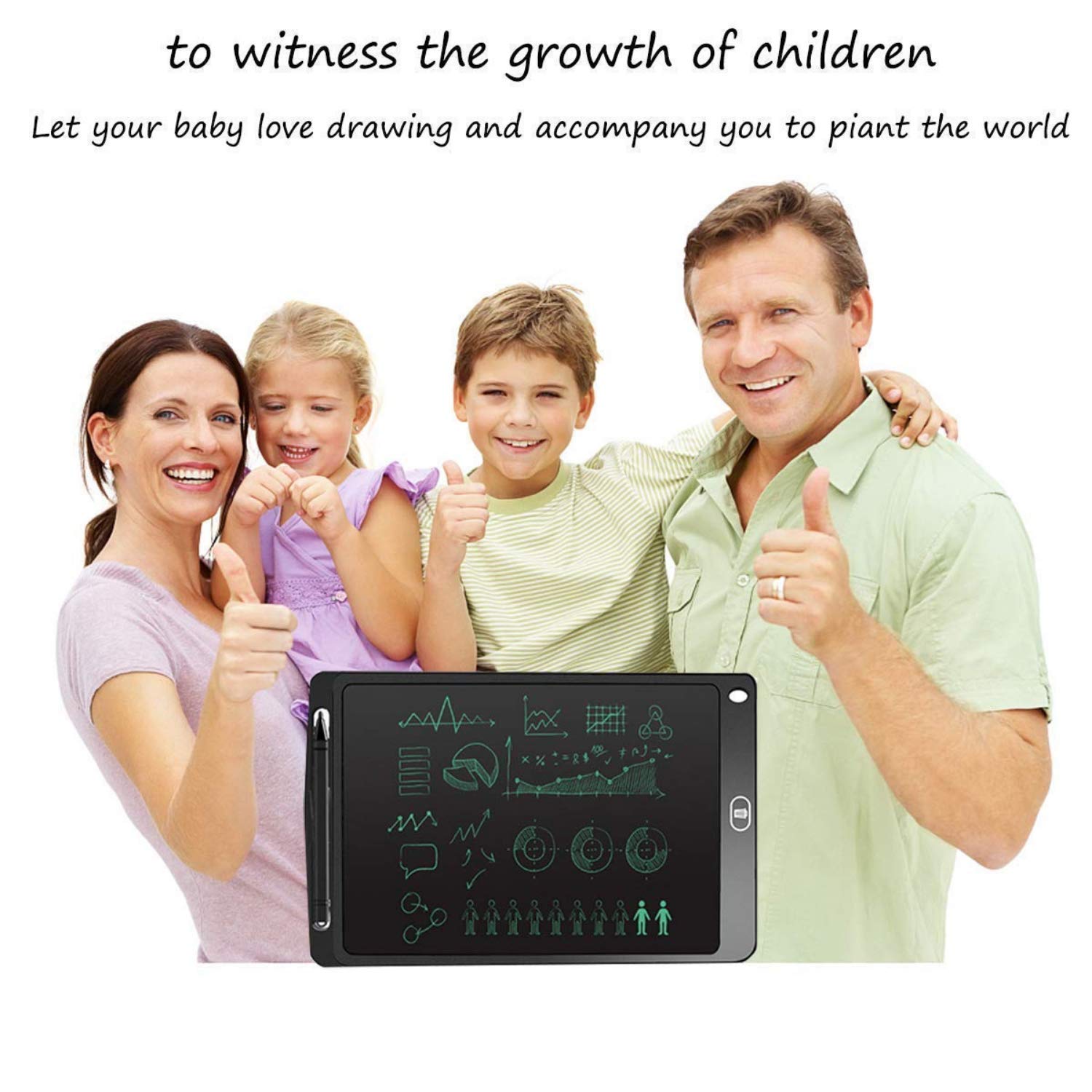 Kids Toys LCD Writing Tablet 8.5Inch E-Note Pad Best Birthday Gift for Girls Boys, Multicolor
