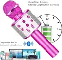 Toy MIc for  Kids Gifts,Karaoke Microphone for Kid Toys EAsy use  (Pink)