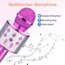 Toy MIc for  Kids Gifts,Karaoke Microphone for Kid Toys EAsy use  (Pink)