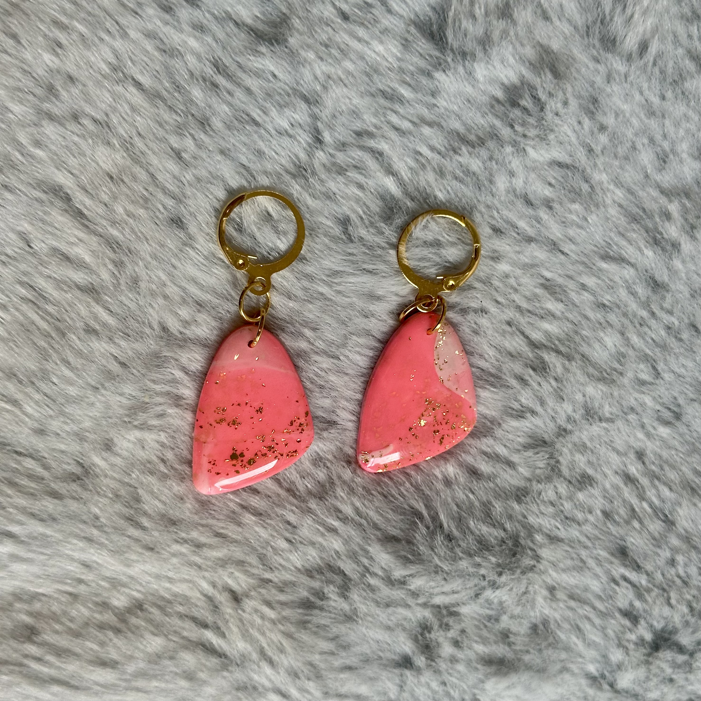 Pink Clay Earrings 
