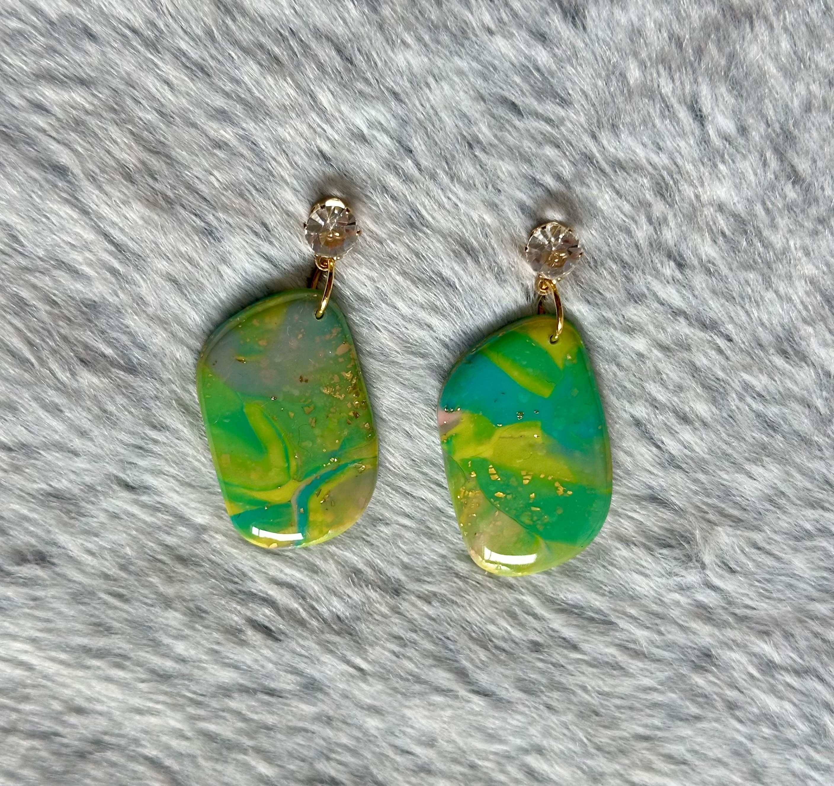 Handmade Drop Clay Earrings