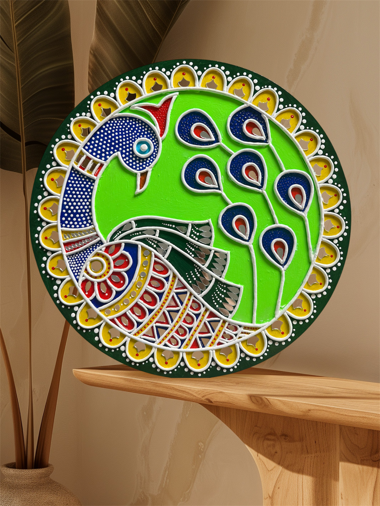 Handcrafted Peacock Wall Art