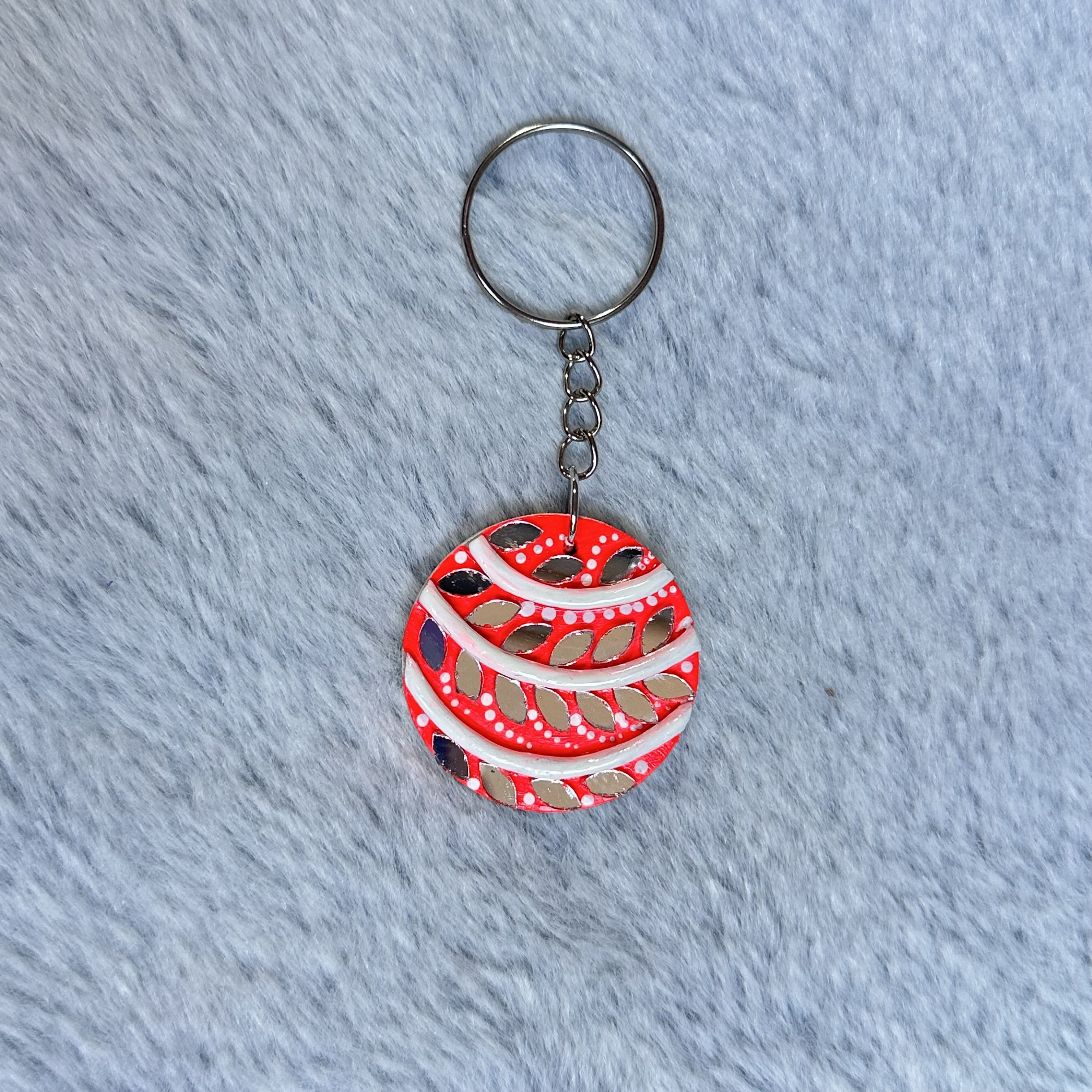 Handmade Orange Keychain