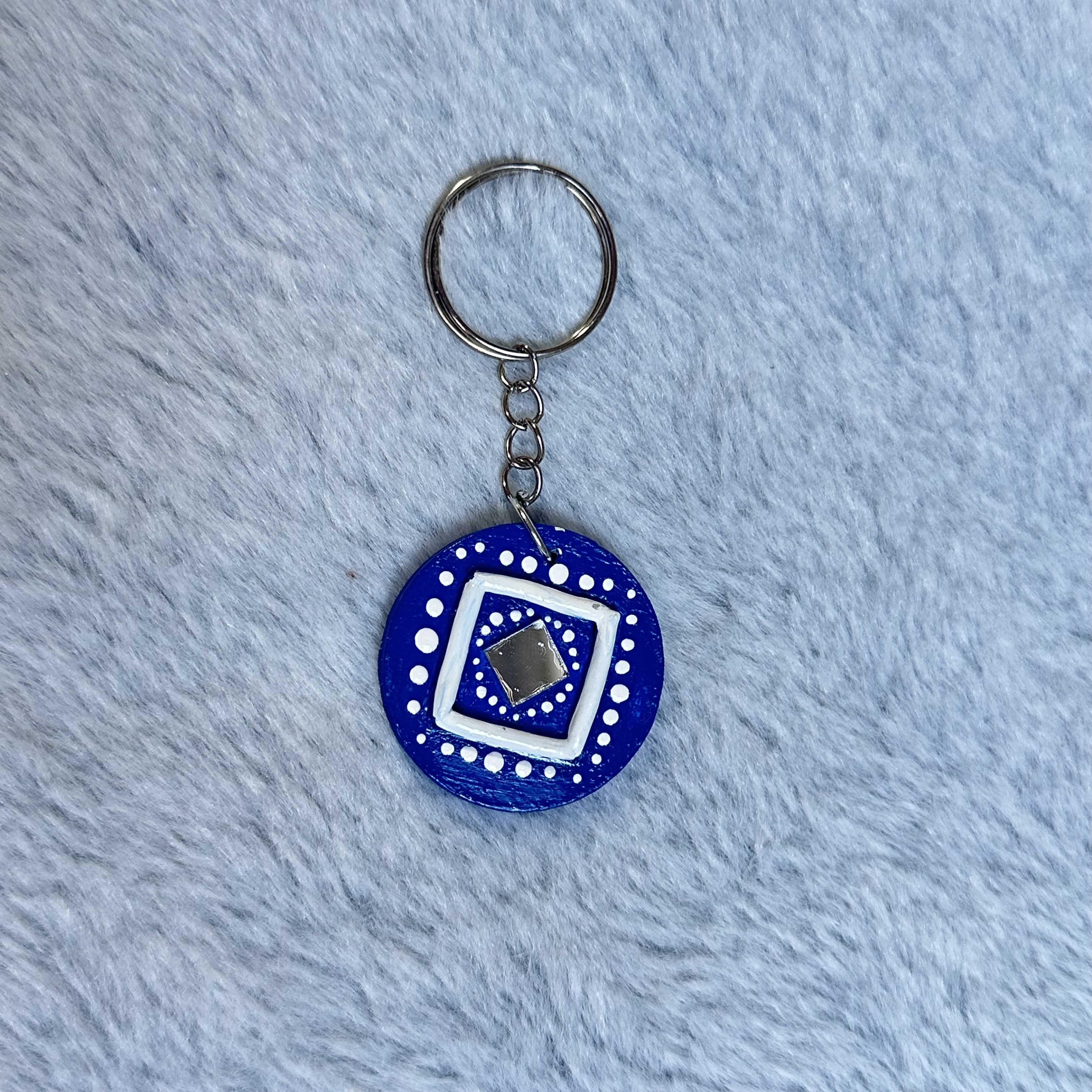 Handmade Blue Keychain