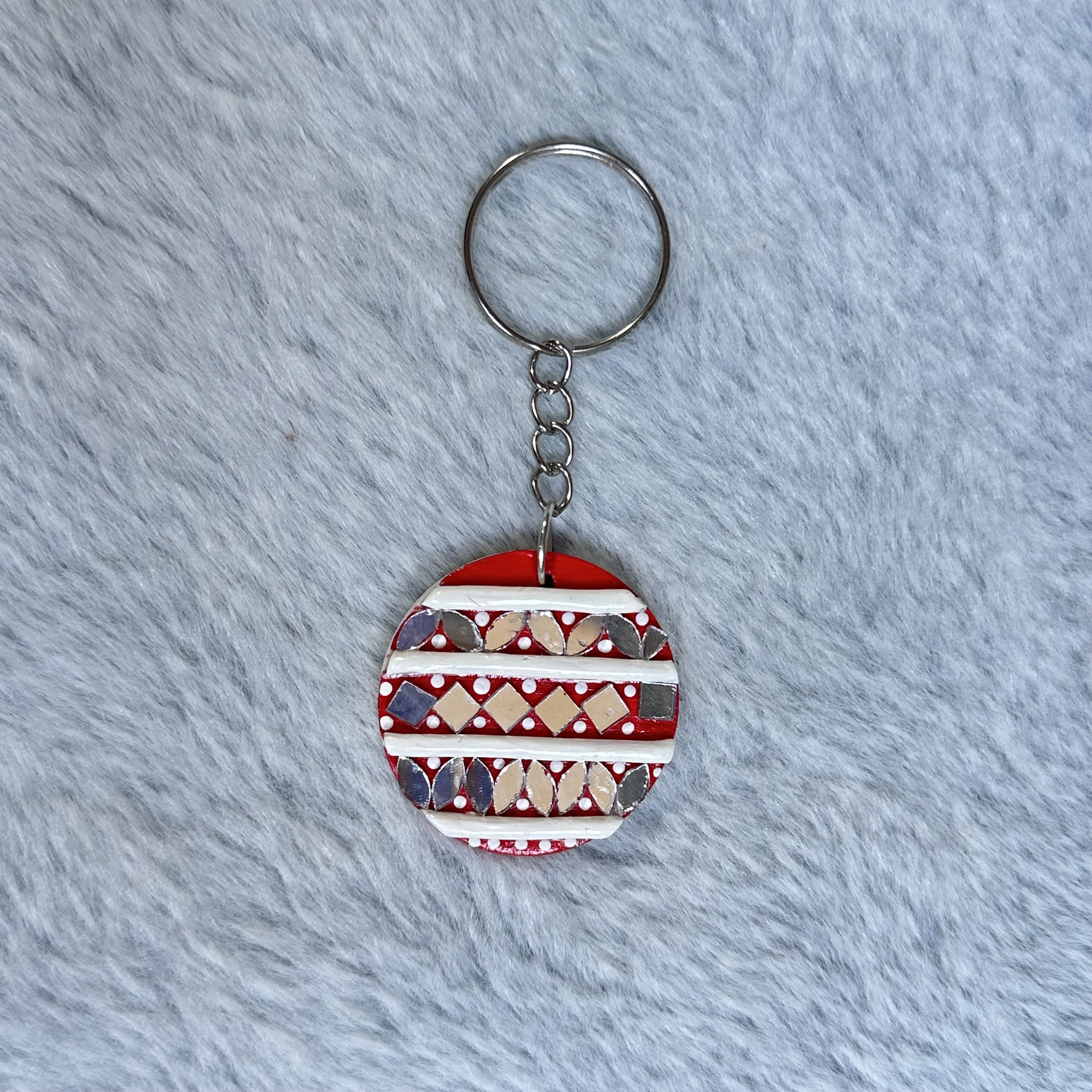 Handmade Red Keychain