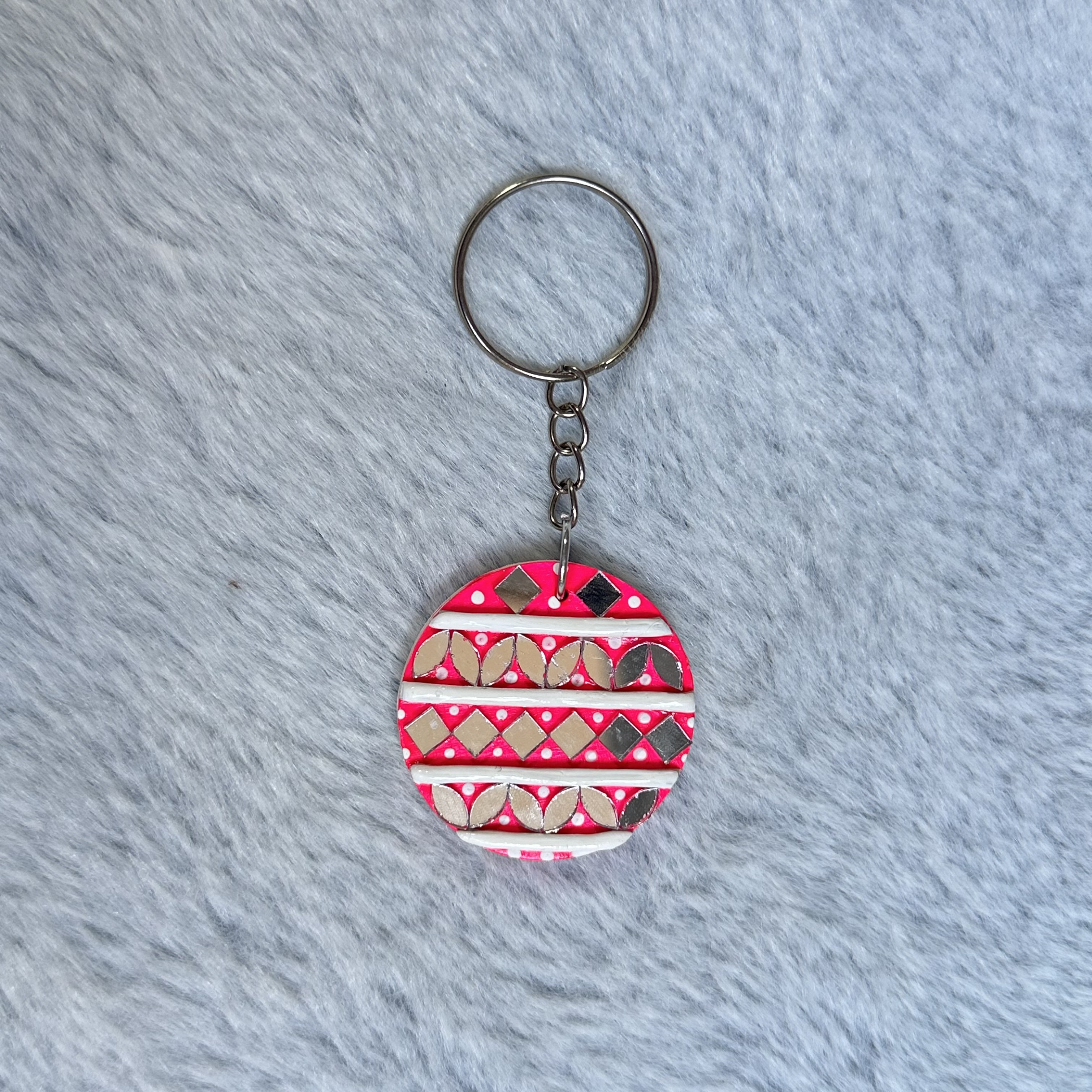 Handmade Pink Keychain
