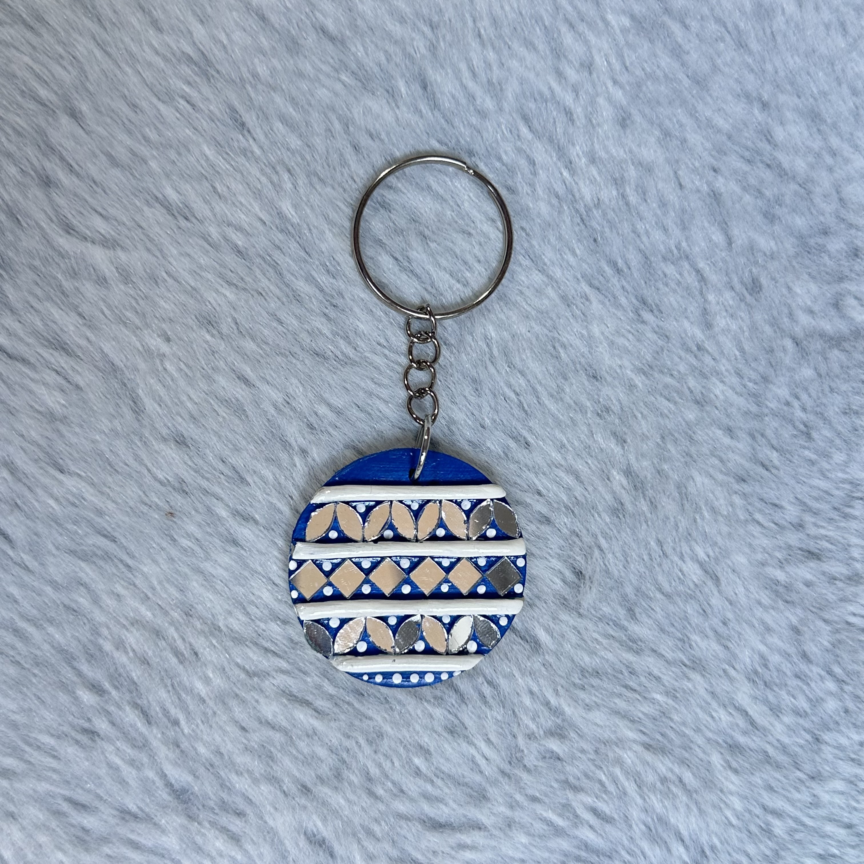 Handmade Blue Keychain