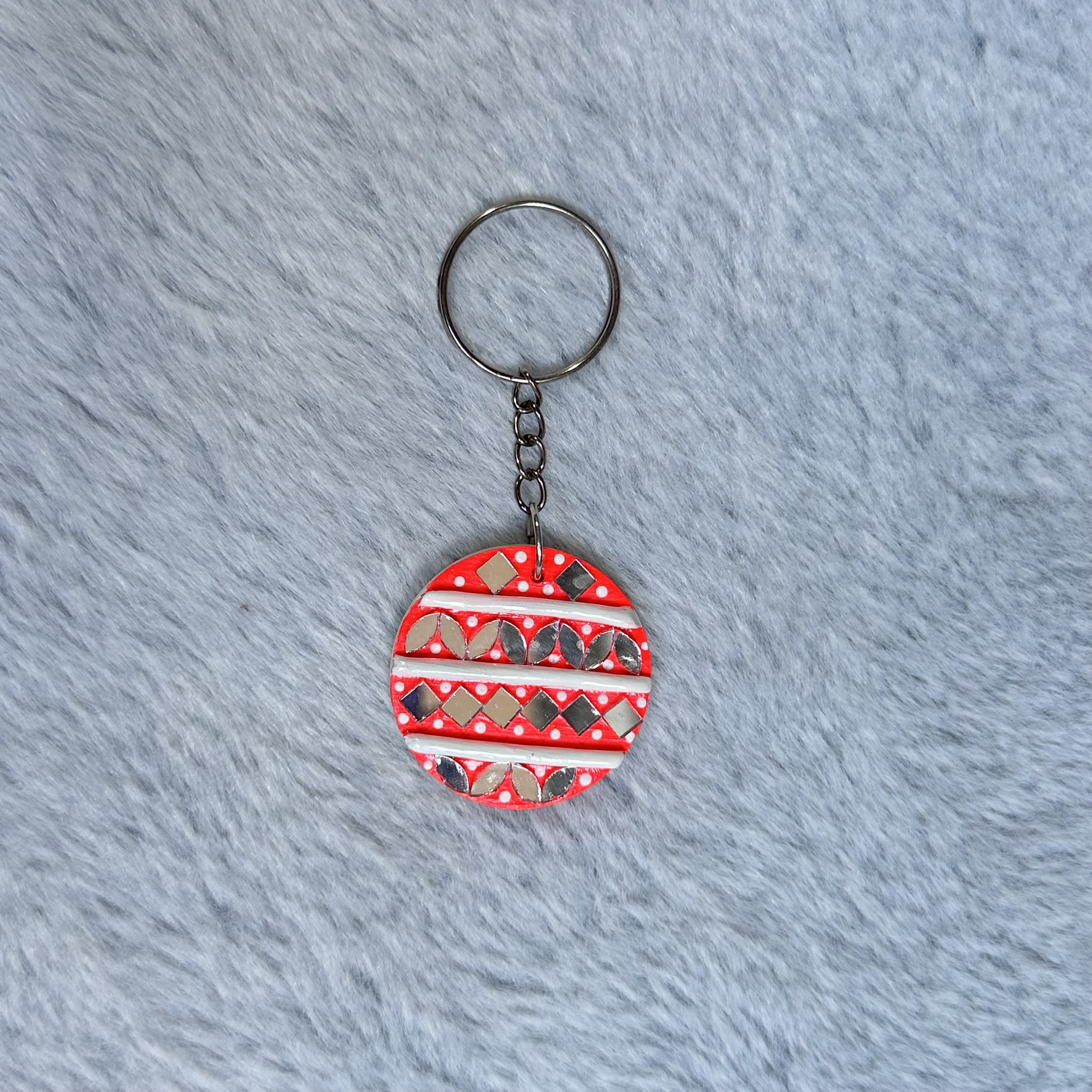 Handmade Orange Keychain