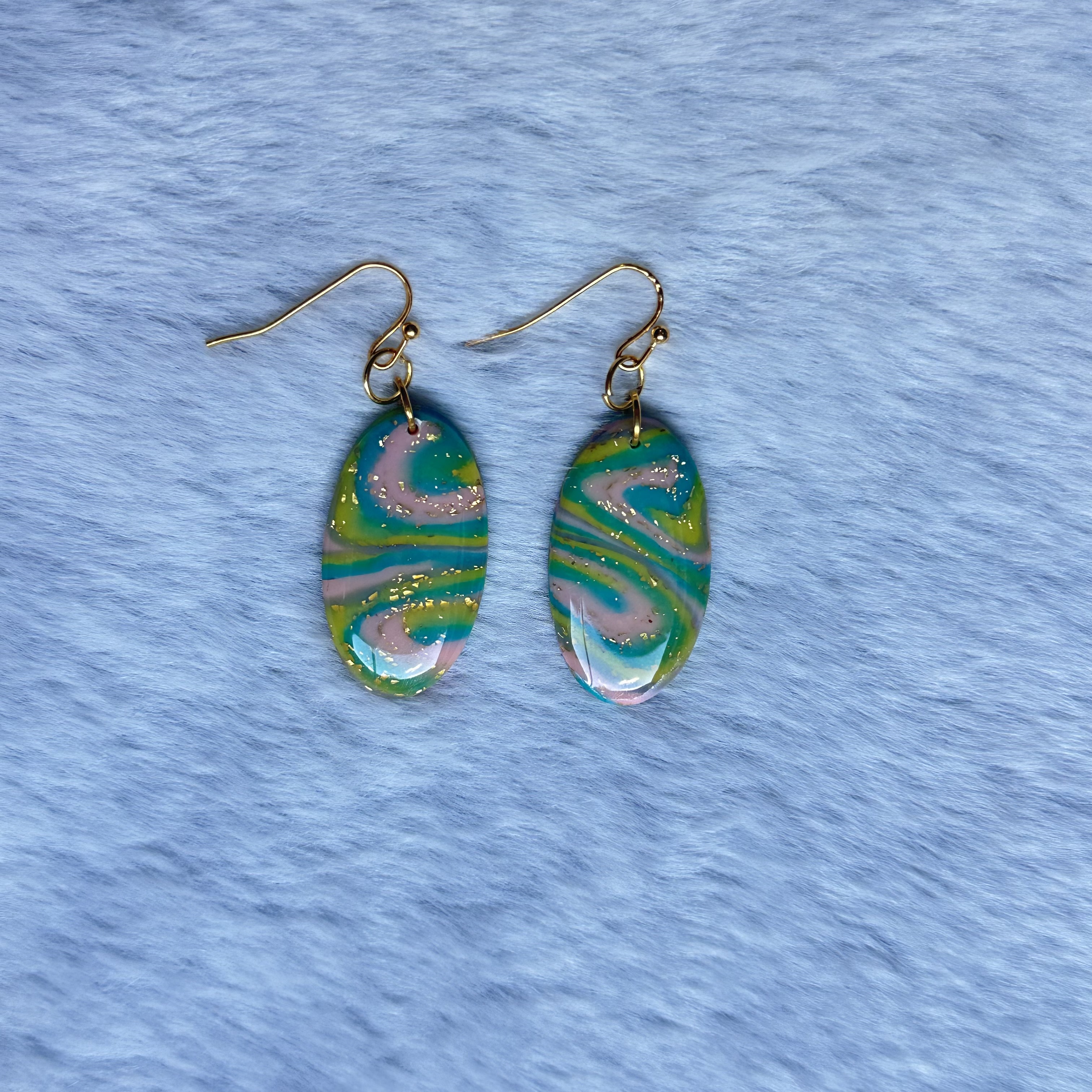 Handmade Swirl Colourful Earrings