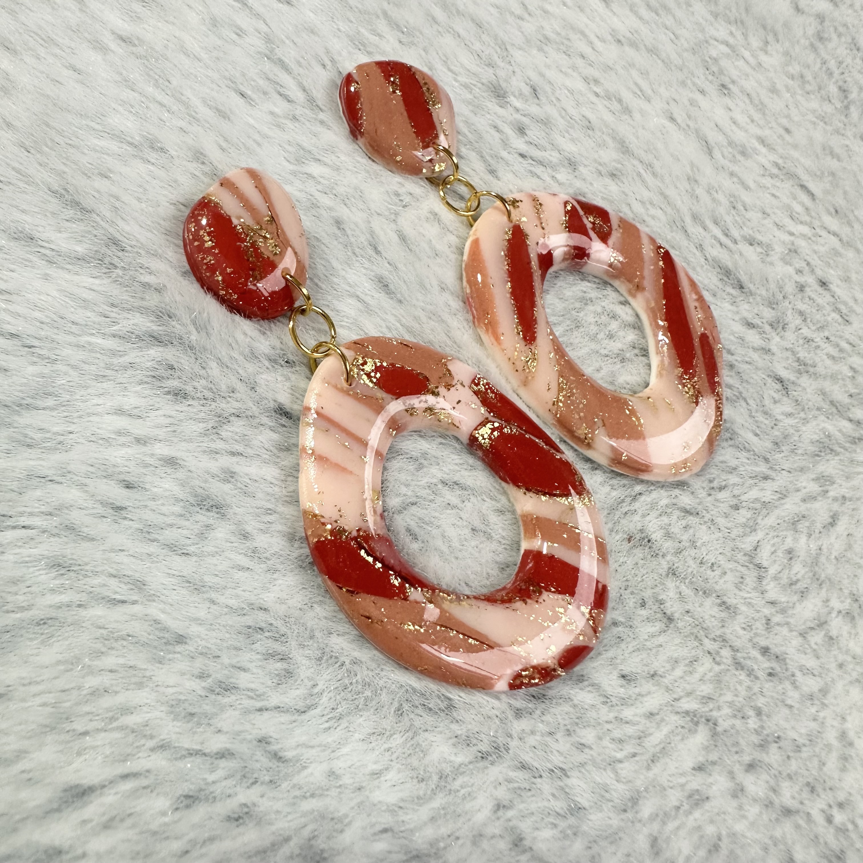 Marbled Drop Earrings