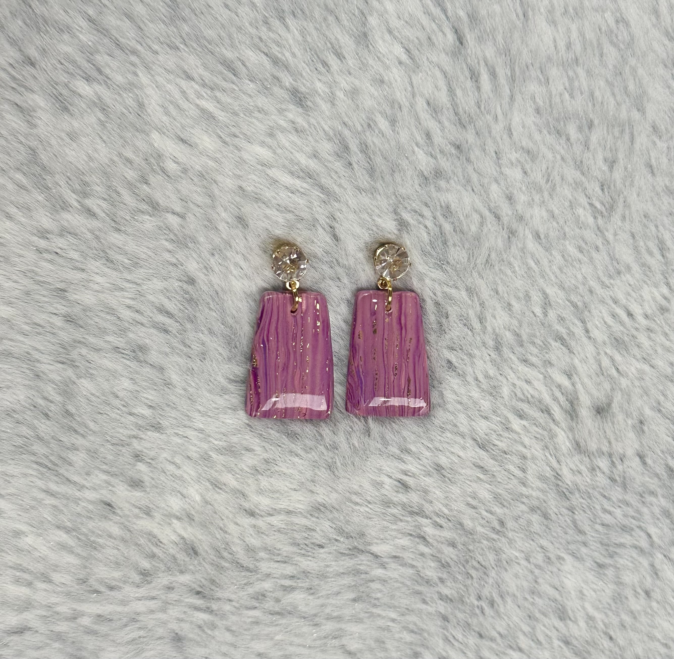 Pink Magical Line Earrings 