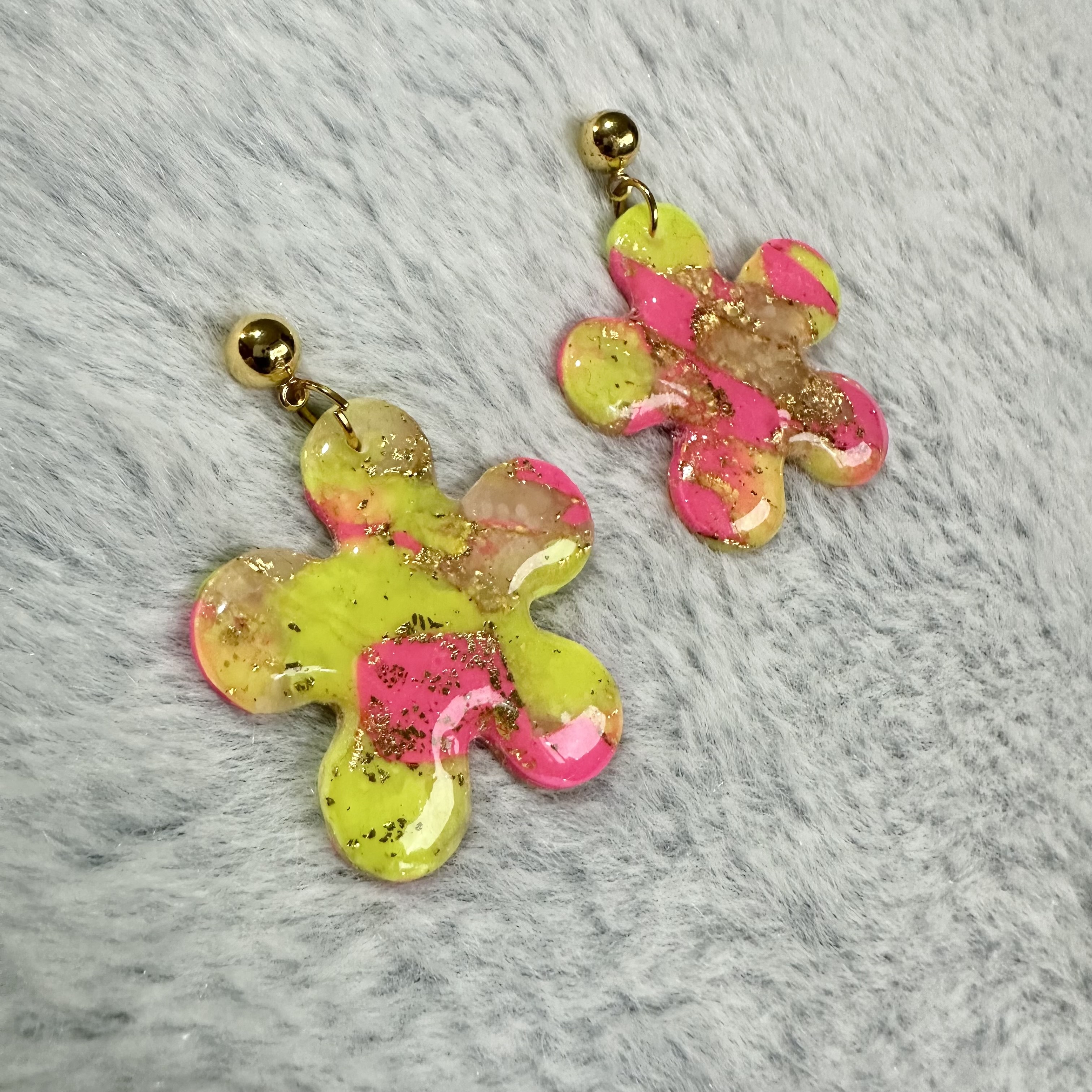 Colorful Flower Earrings