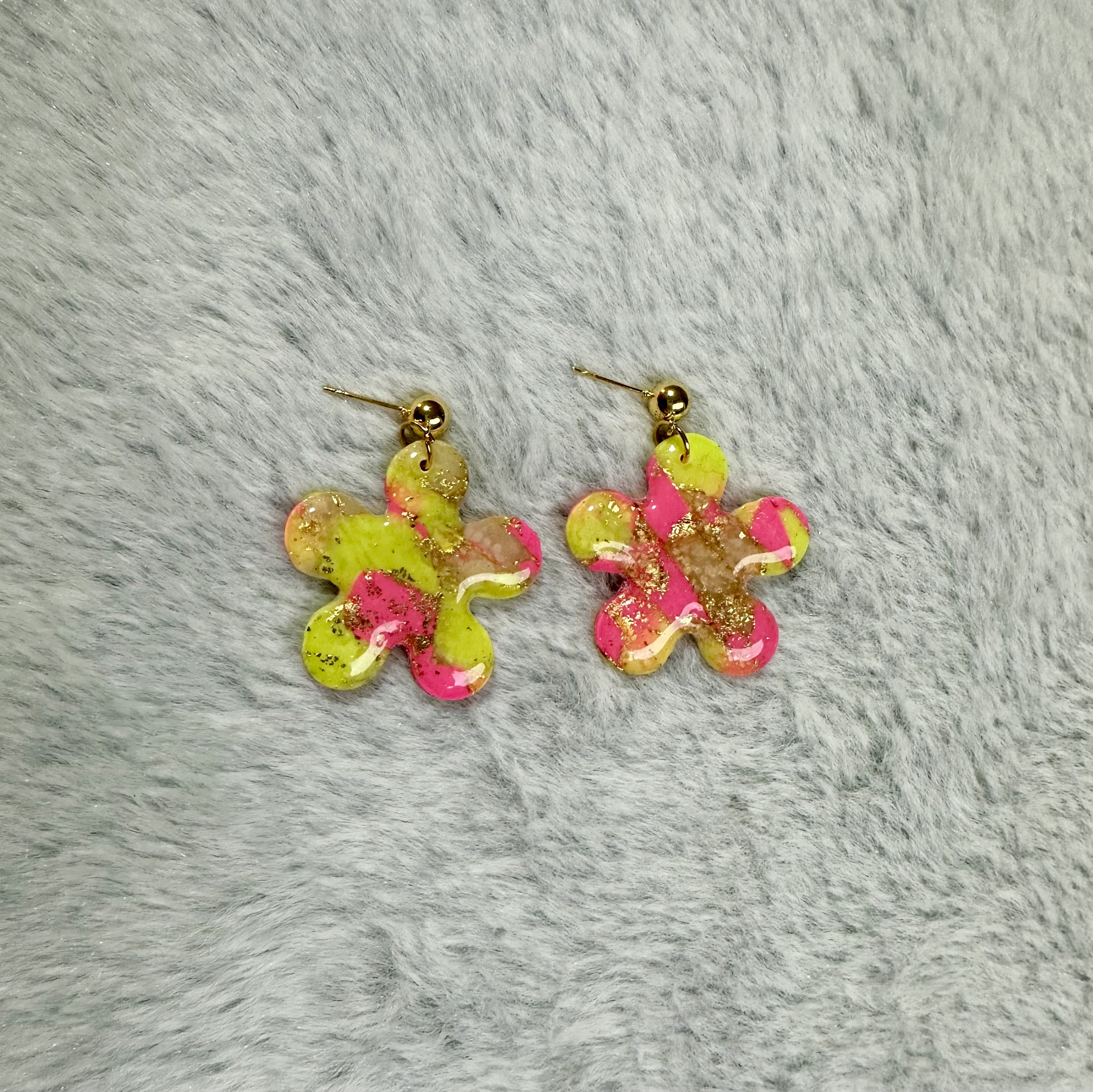 Colorful Flower Earrings