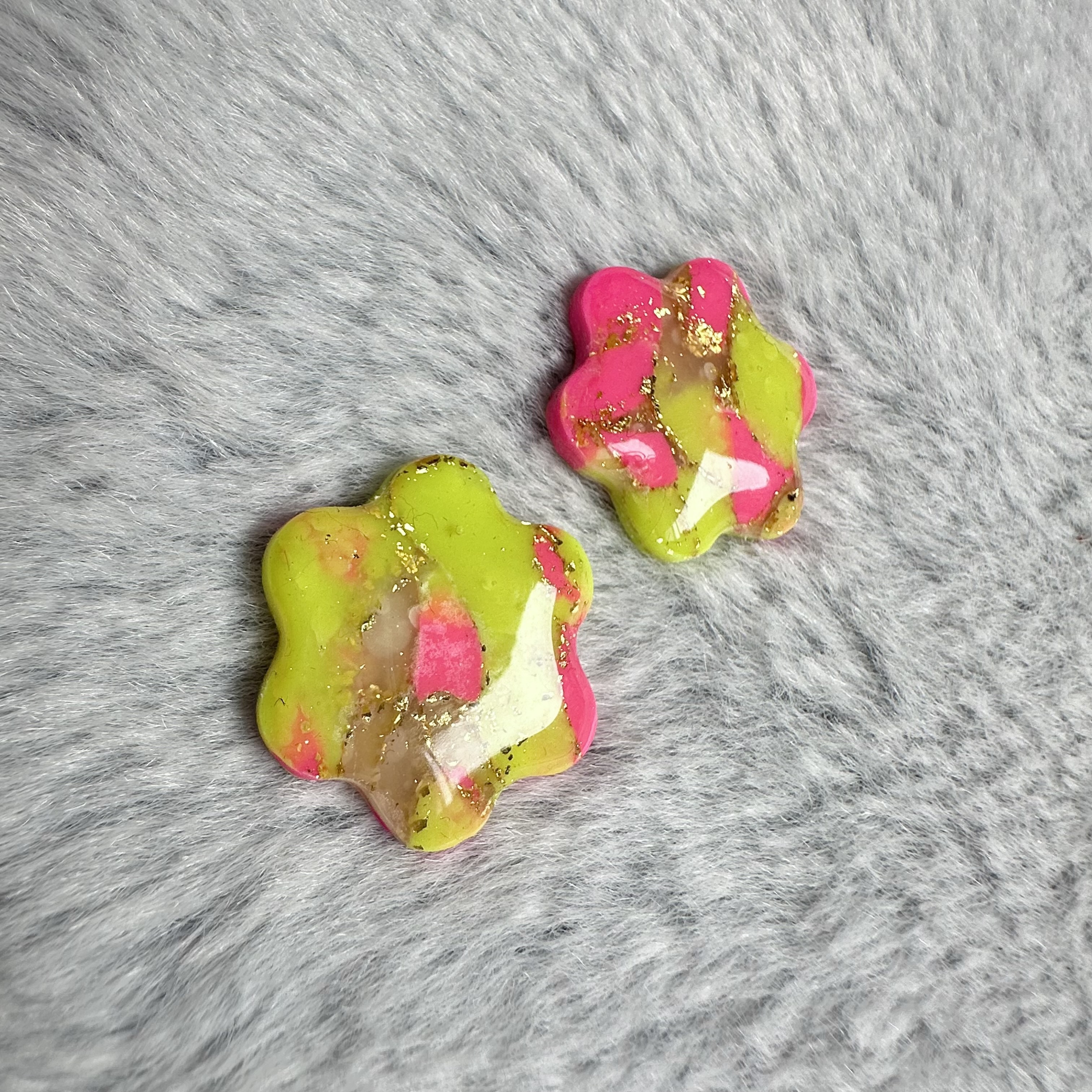 Handmade Floral Studs