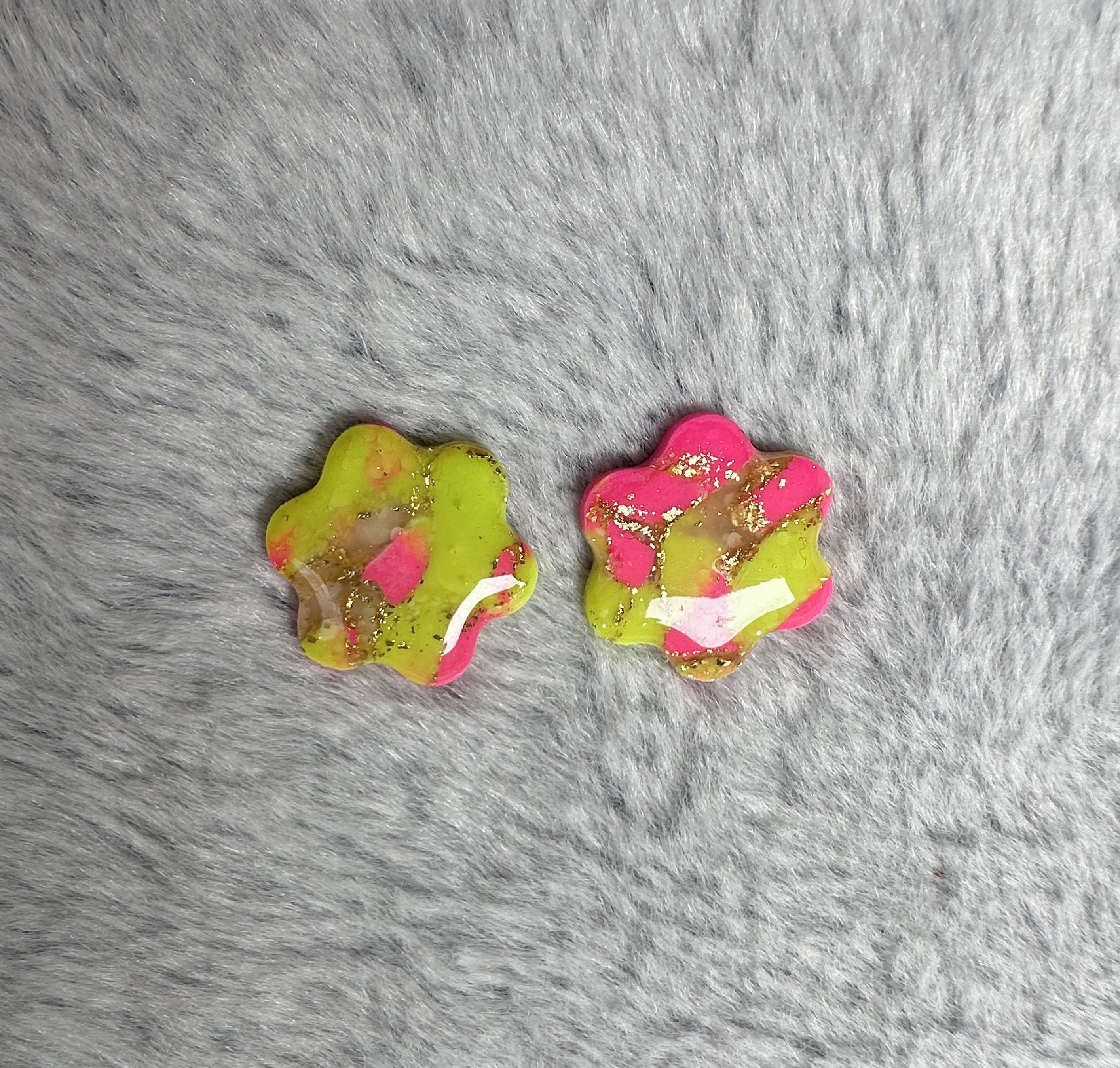 Handmade Floral Studs