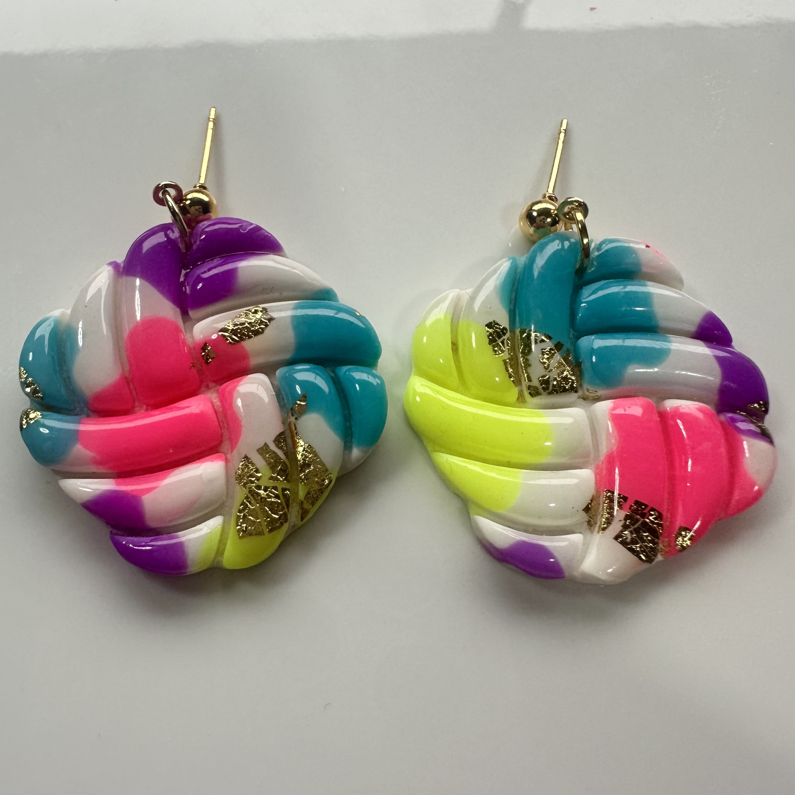 Colorful Knot Earrings