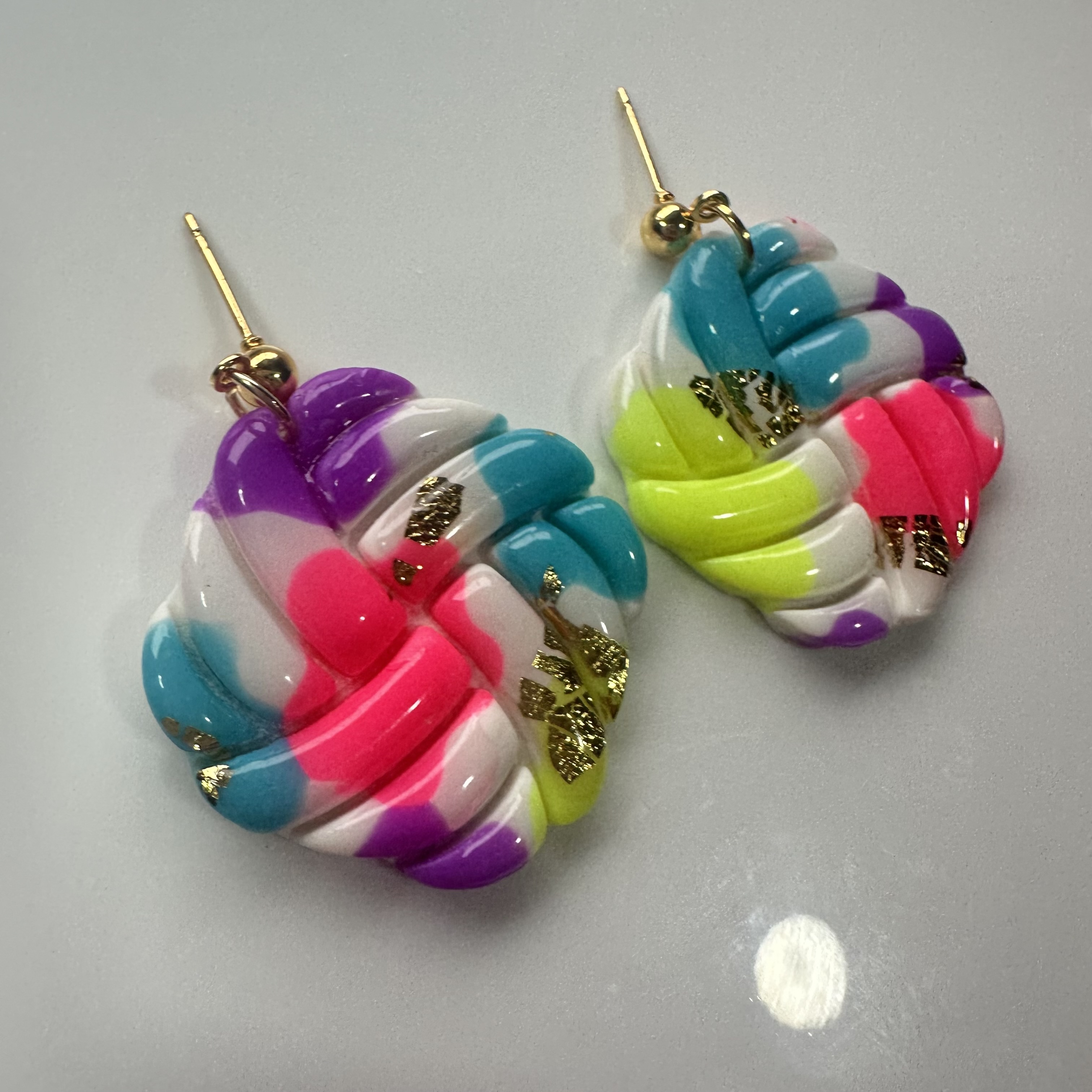 Colorful Knot Earrings