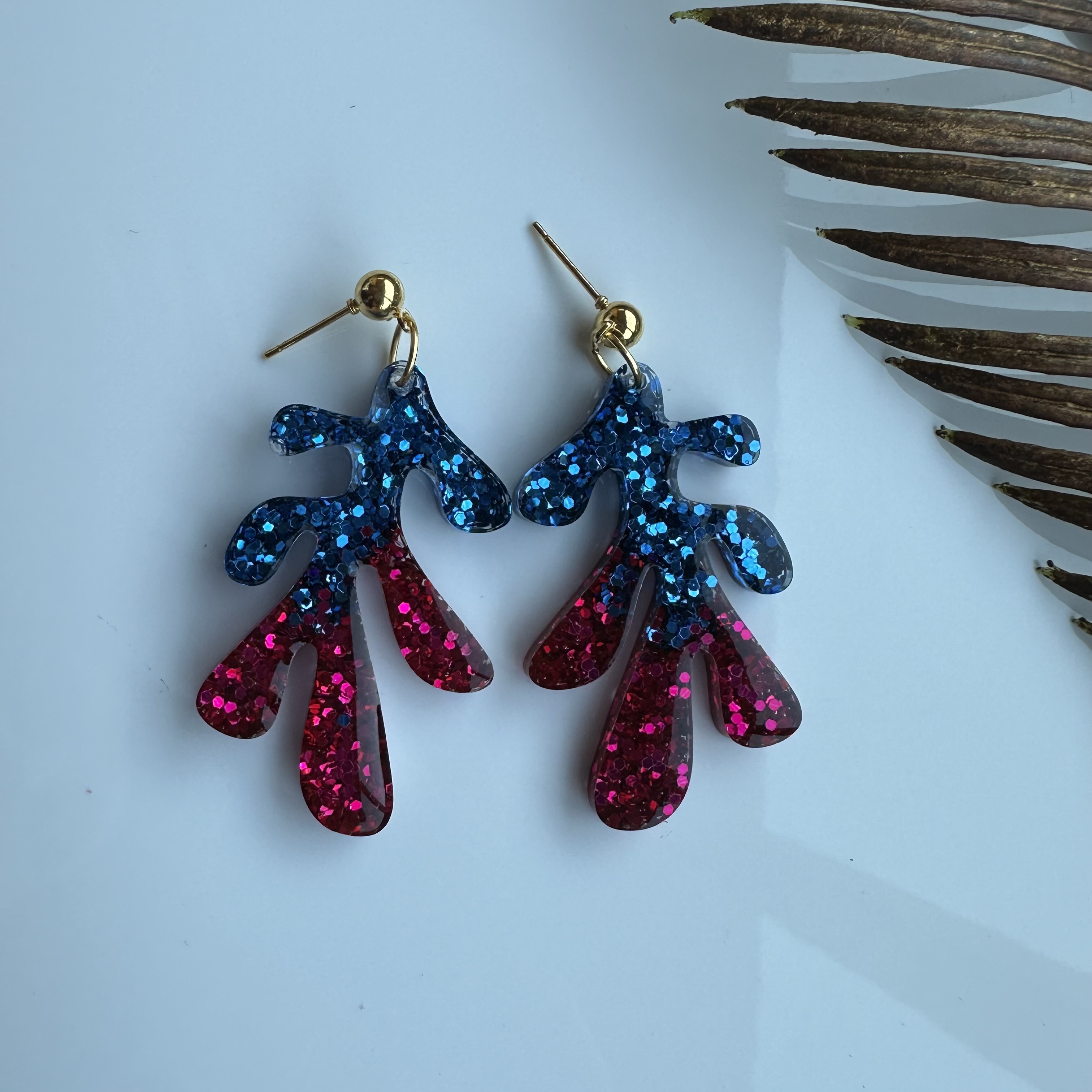 Handmade Glitter Earrings