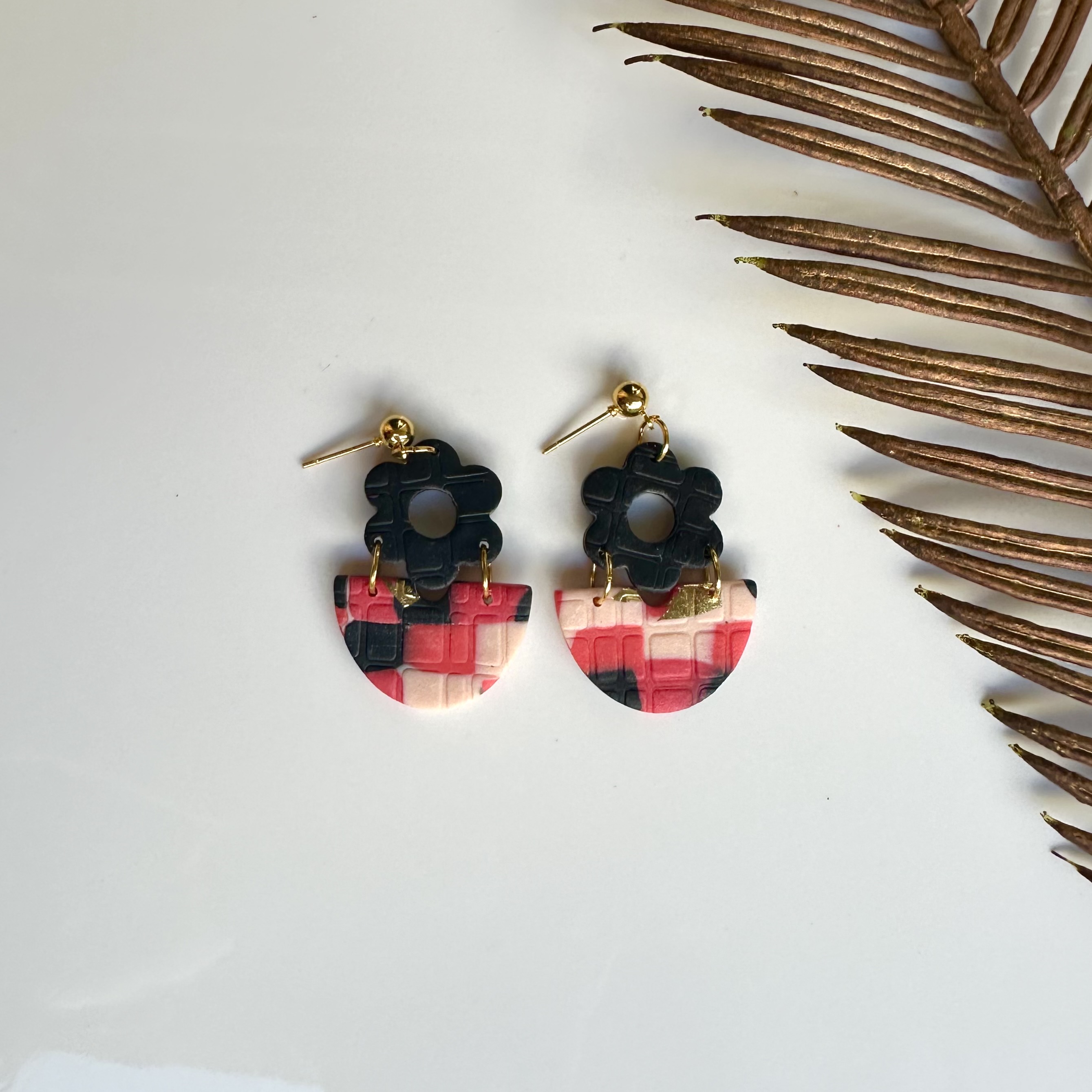 Colorful Floral Earrings