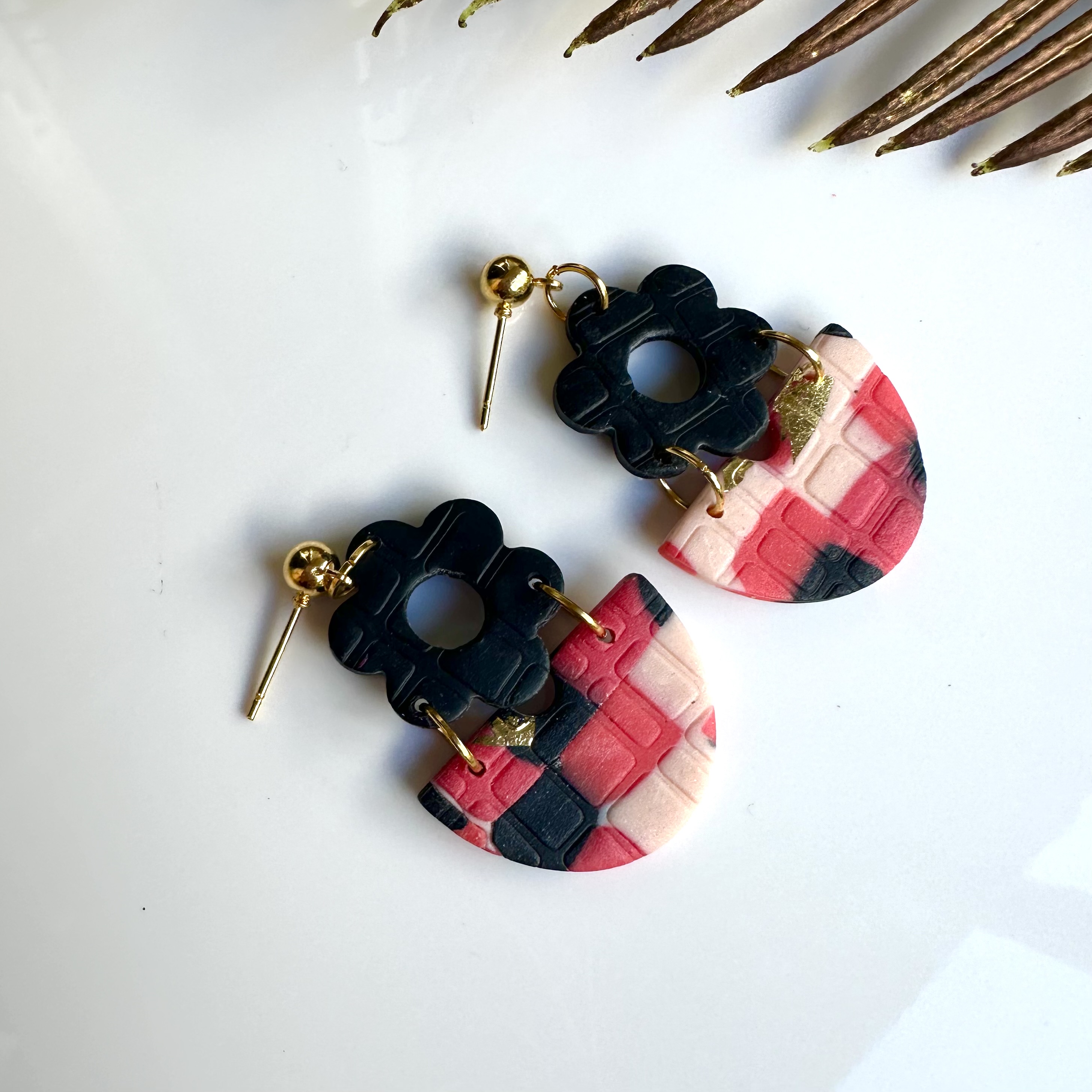 Colorful Floral Earrings