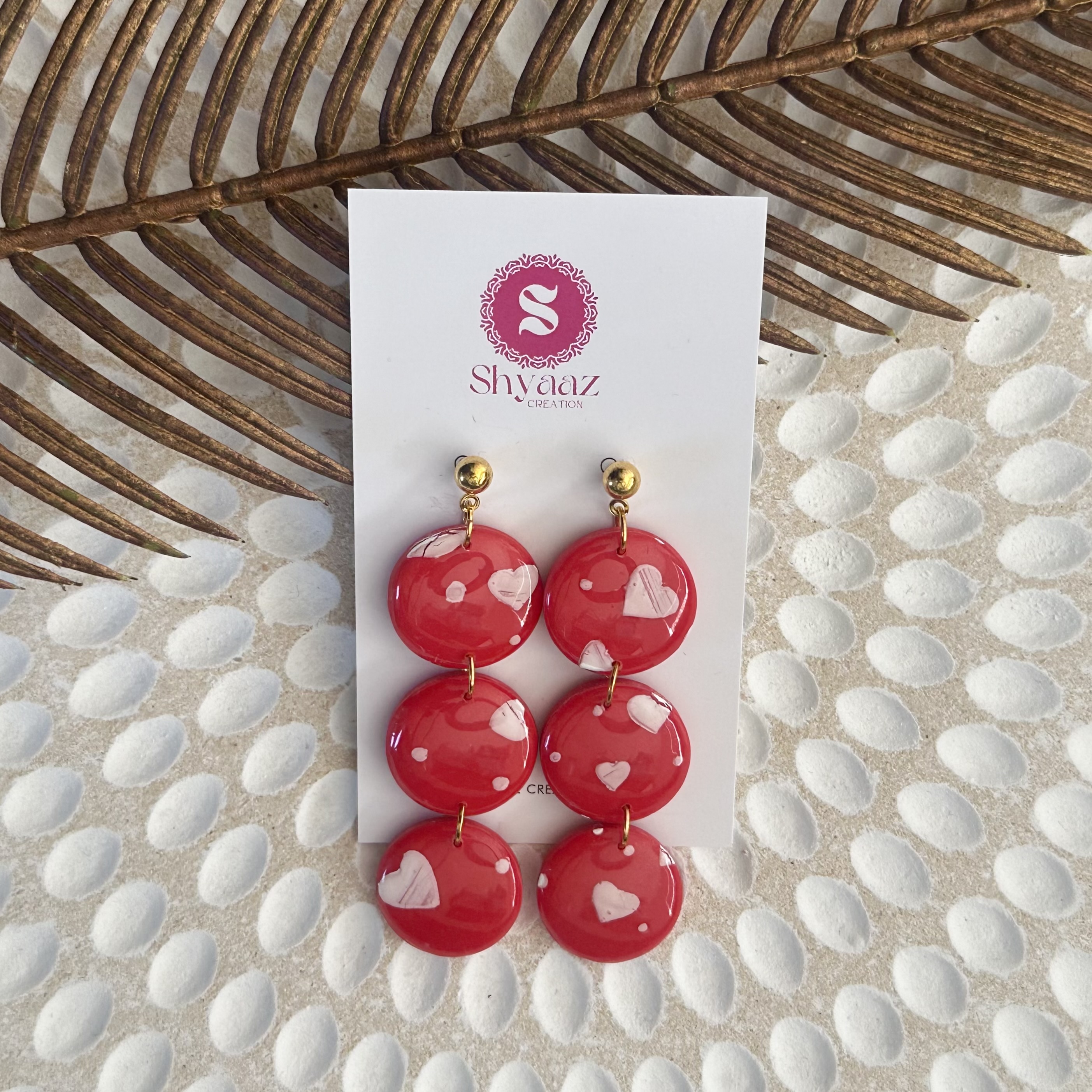 Red Heart Earrings