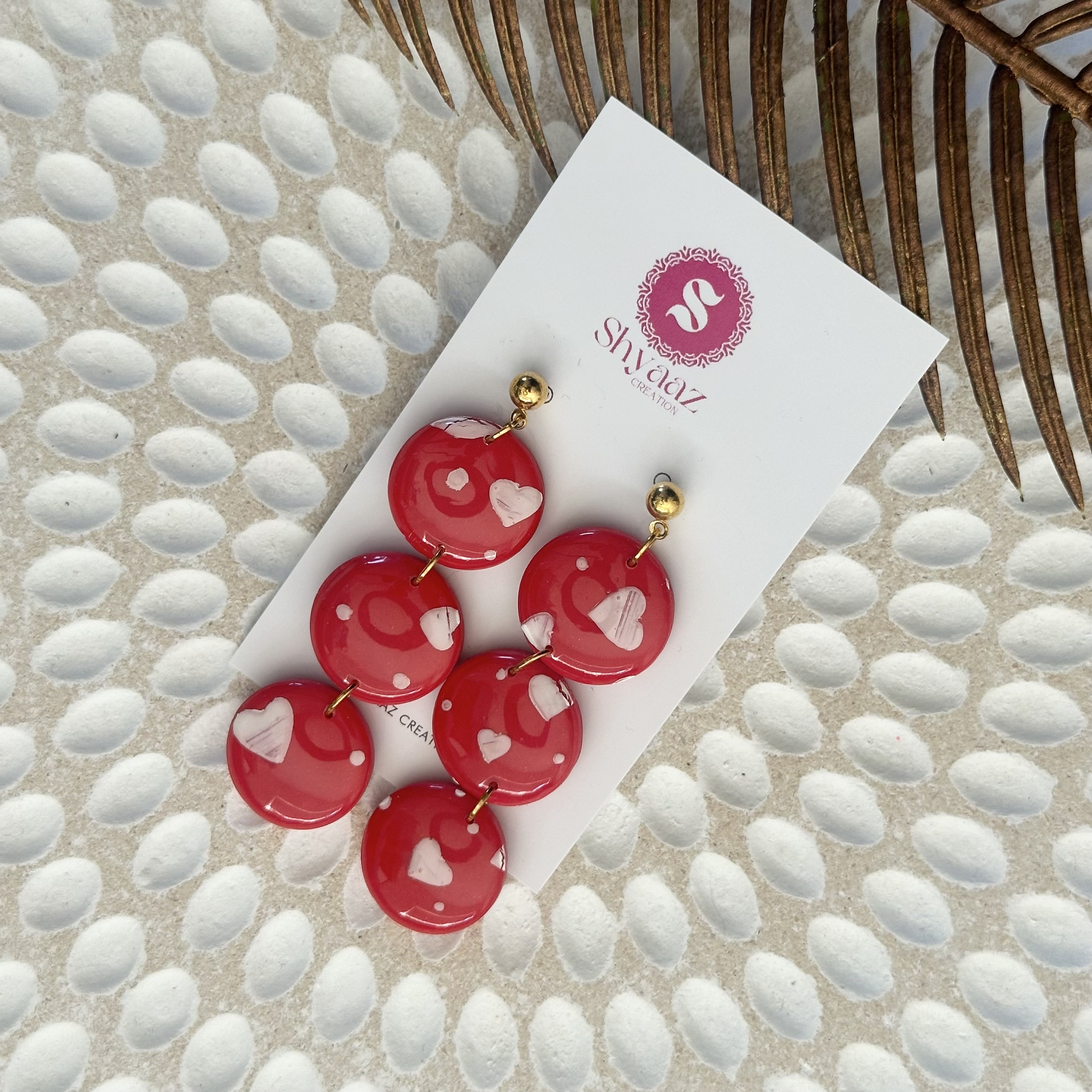 Red Heart Earrings