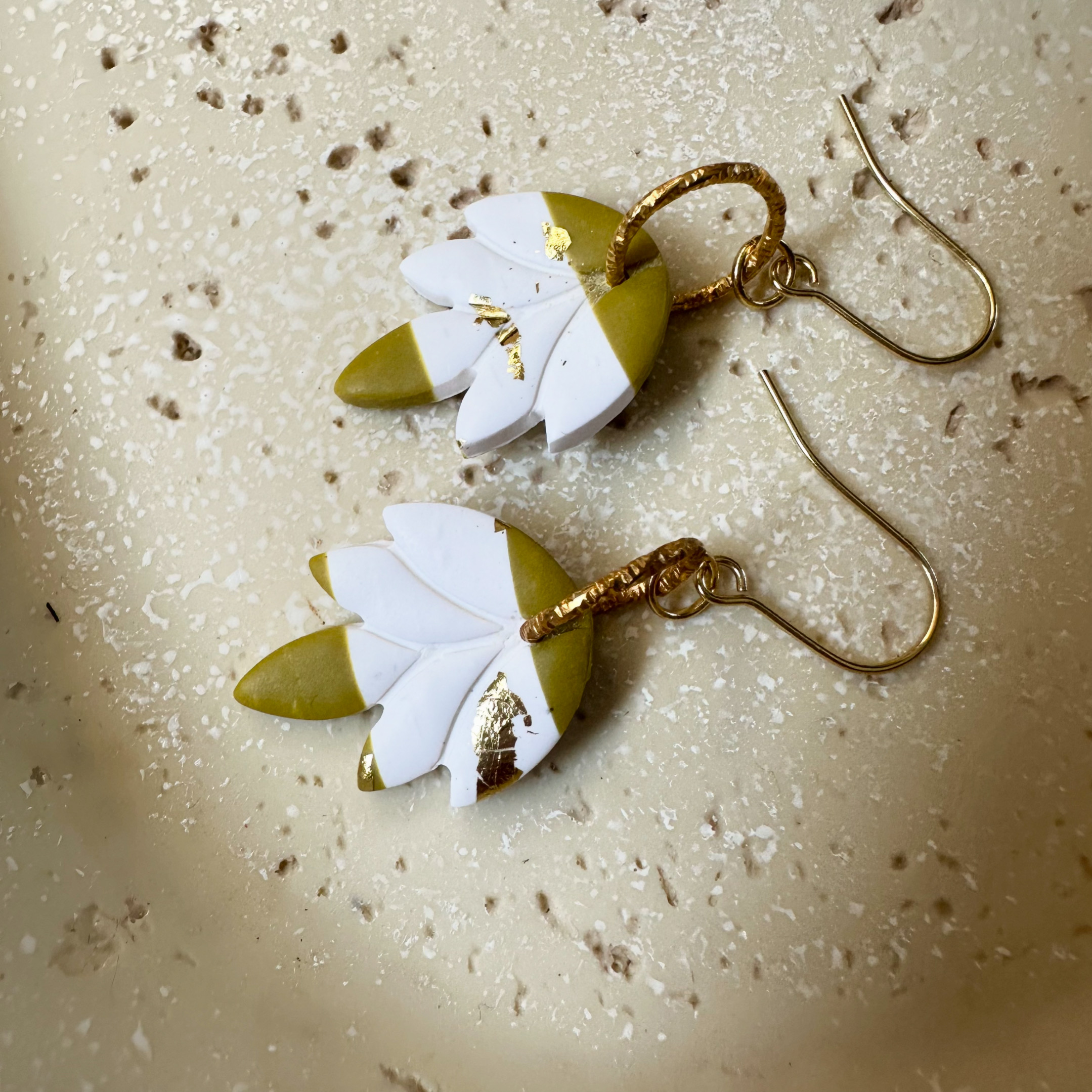 Handcrafted Flower Drop Earrings