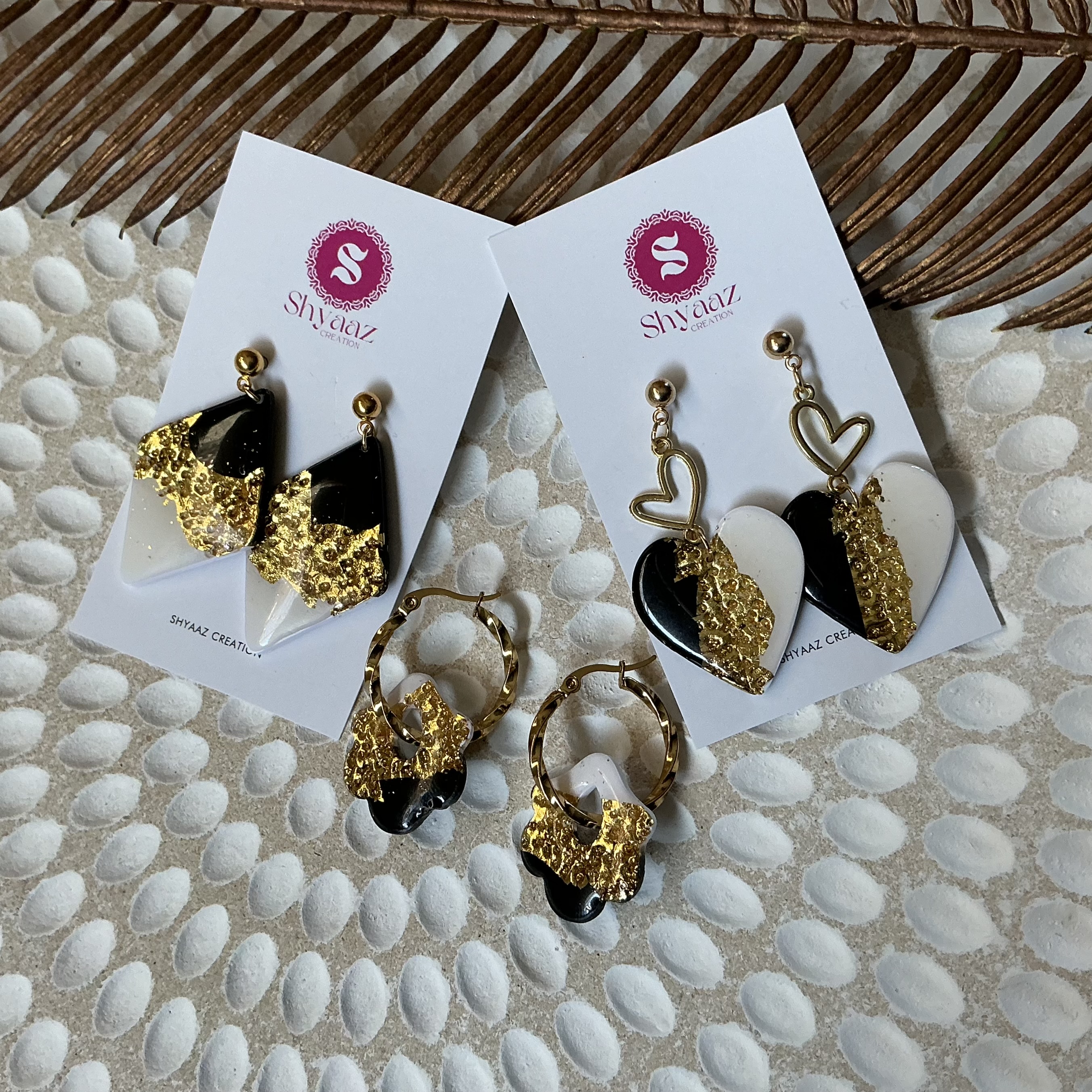 Gold Textured Hoop Earrings