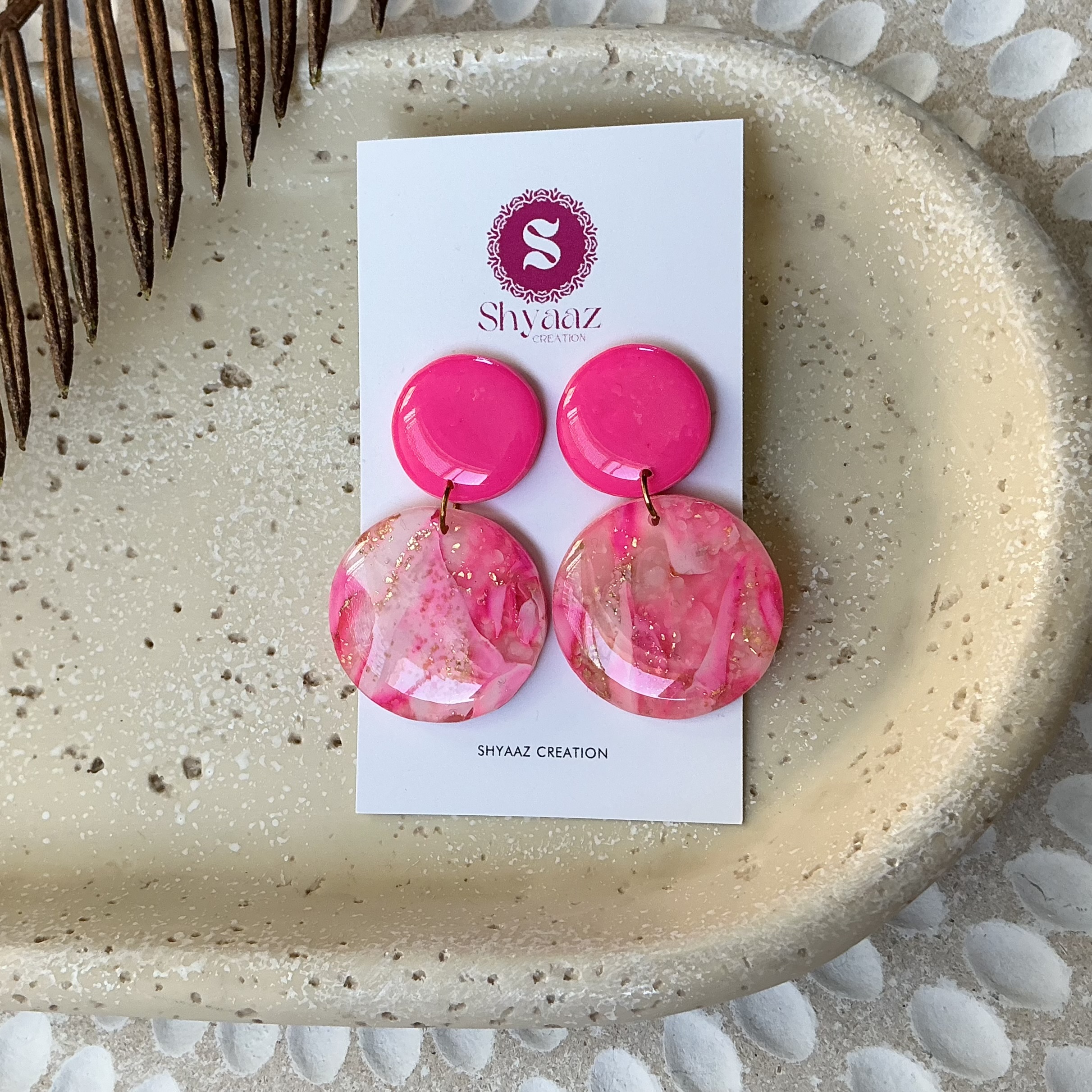 Pink Dangle Earrings