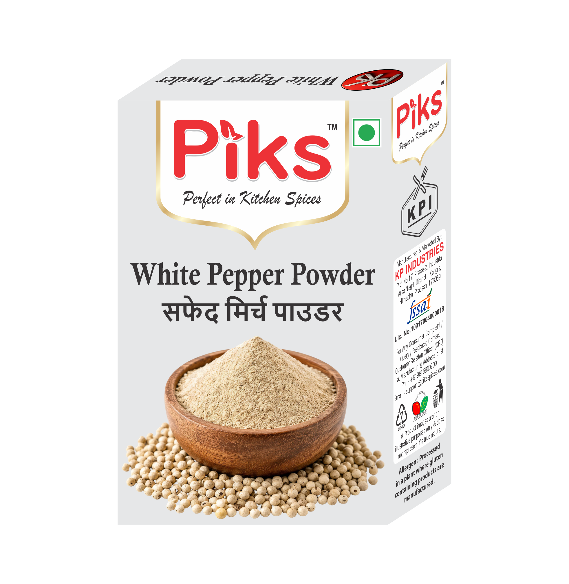 Piks White Pepper Powder 50g