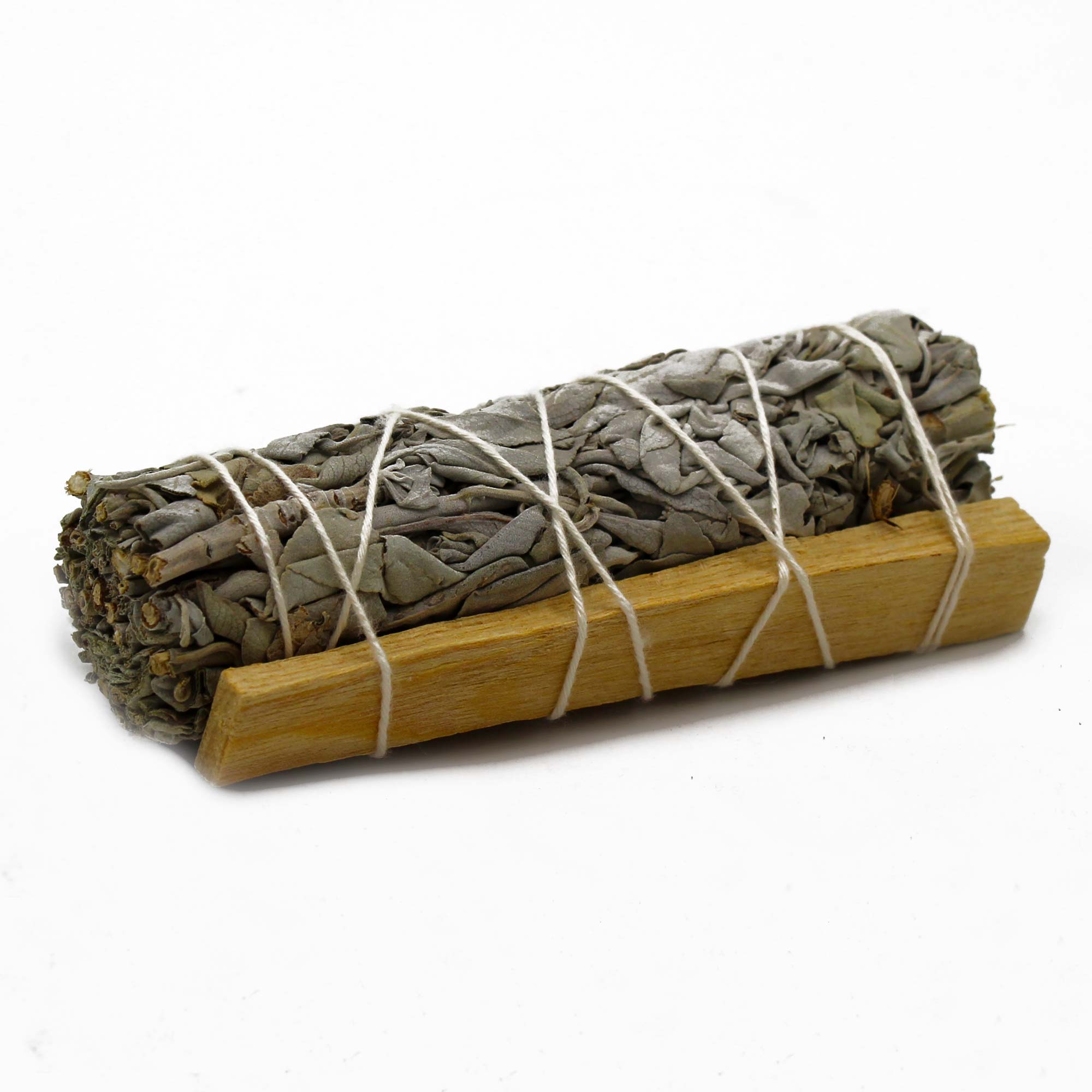 Baltasis šalavijas su Palo Santo