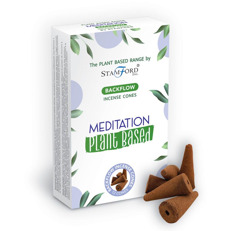 Backflow augaliniai smilkalų kūgeliai – meditacija