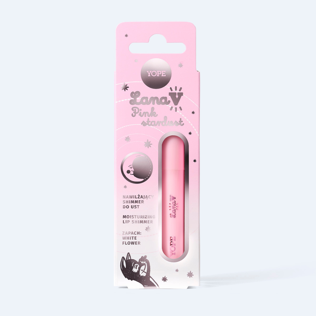 YOPE “Lana V” Drėkinamasis lūpų blizgesys “Pink Stardust”