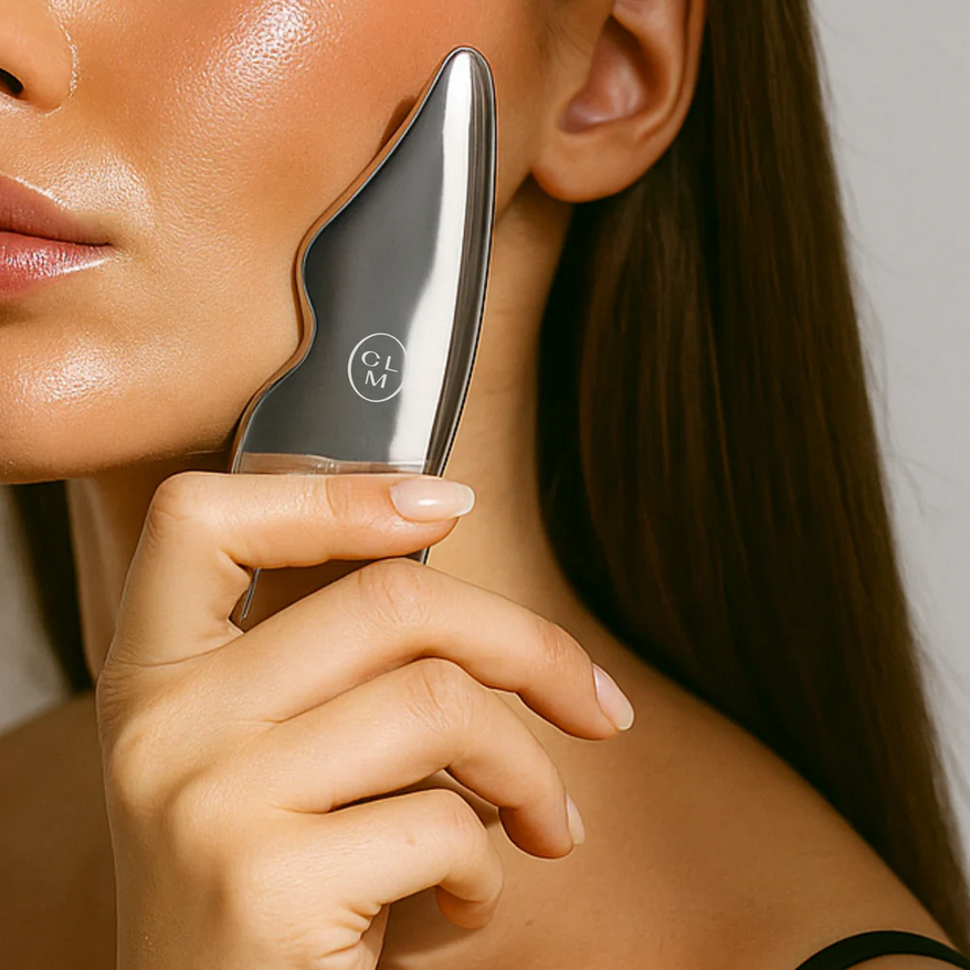 CLM  Veido, kaklo ir akies sričių masažinis Gua Sha Sculpt | Lift | Tone | Depuff
