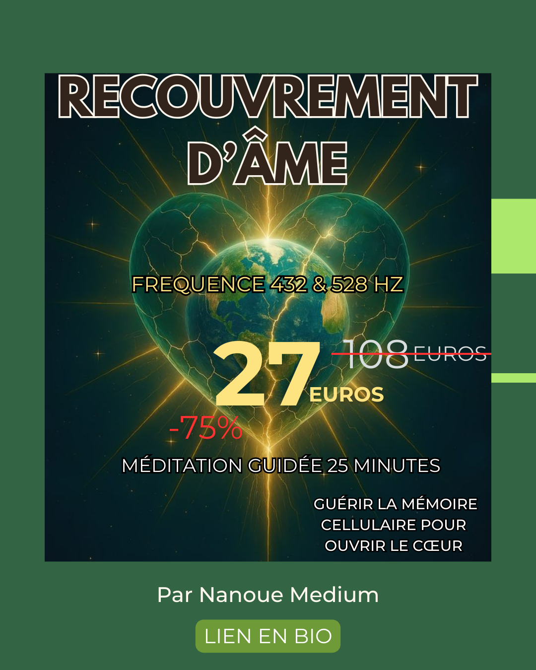 Recouvrement d'Âme:  Guérir la mémoire cellulaire pour ouvrir le coeur | Méditation guidée