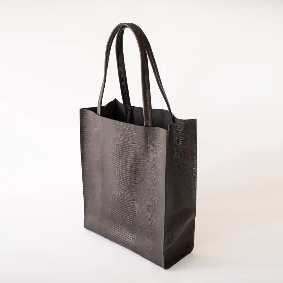 Black Iguana Premium Leather Tote Bag