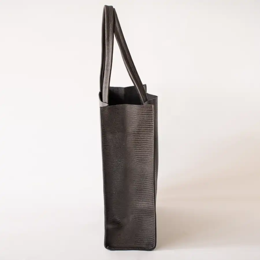 Black Iguana Premium Leather Tote Bag
